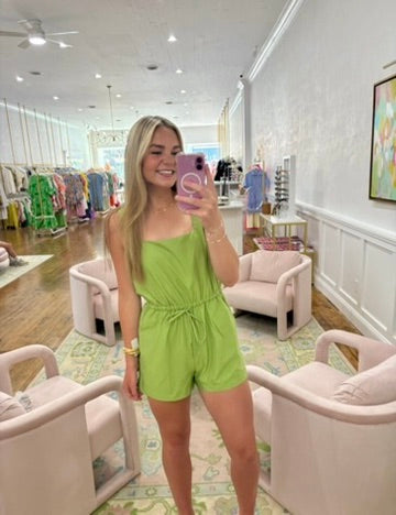 Airy Romper - Avocado