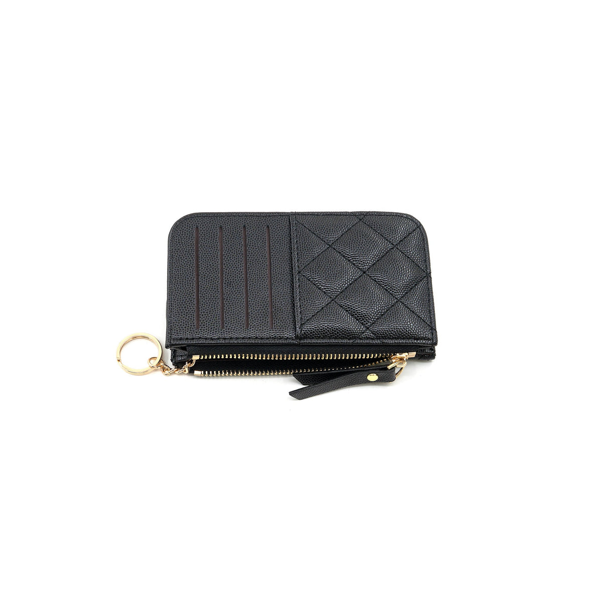 Quilted Wallet - Black