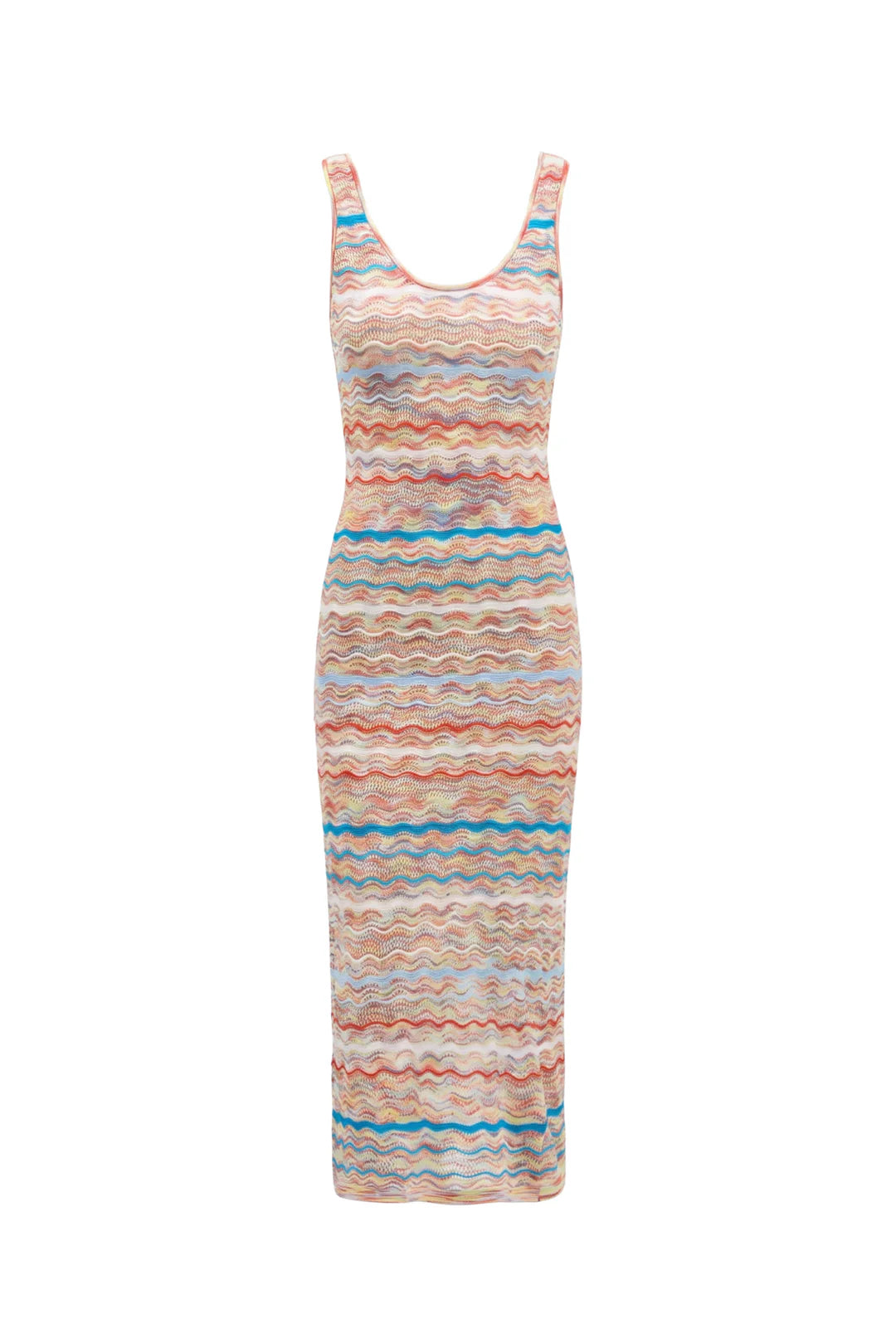 Bianca Dress - Blue/Red Multi