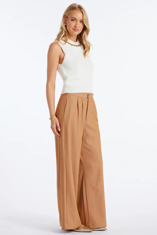 Marbella Wide Leg Pant - Honey