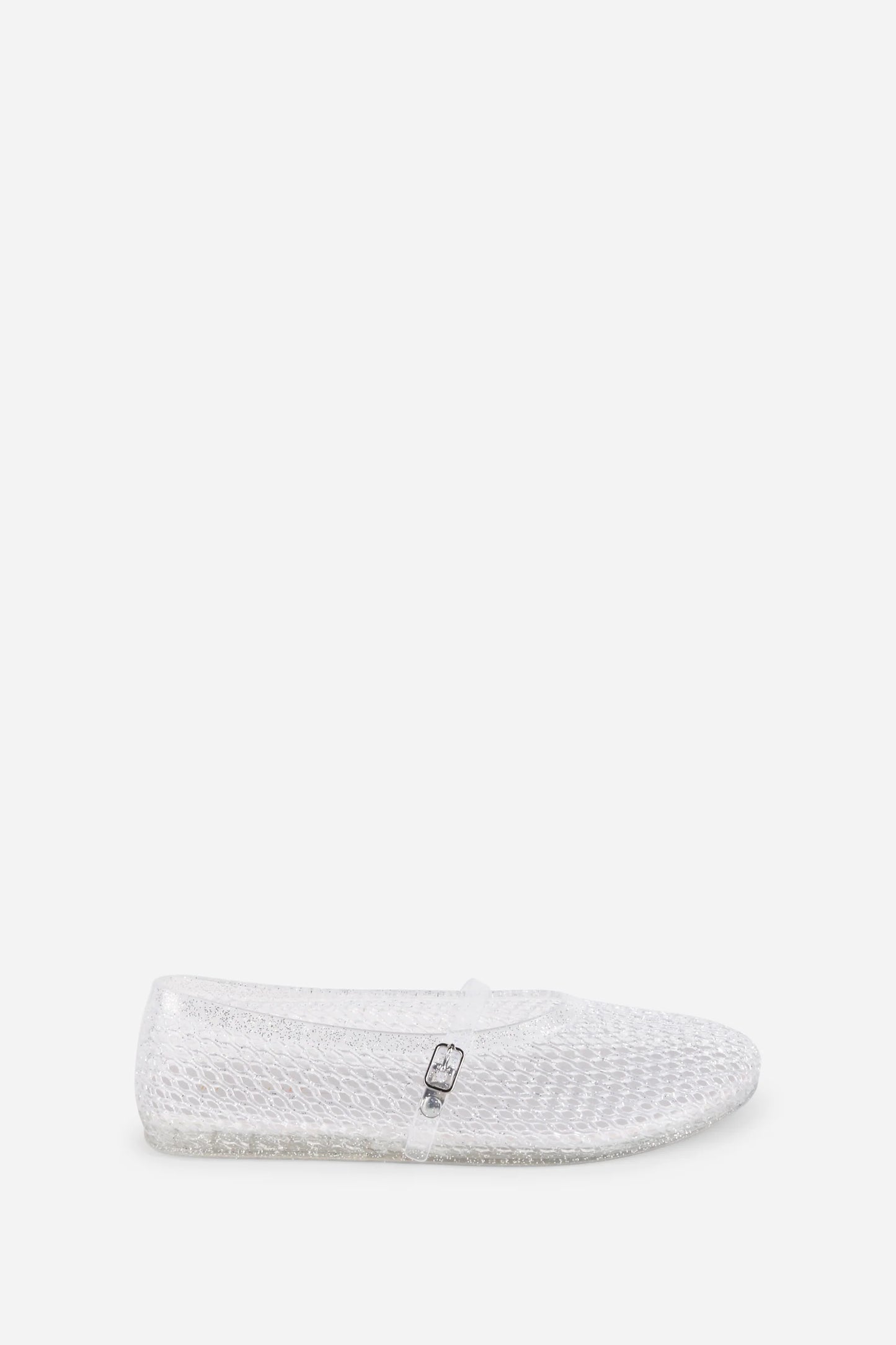 Classy Jelly Mary Jane Flat - Crystal