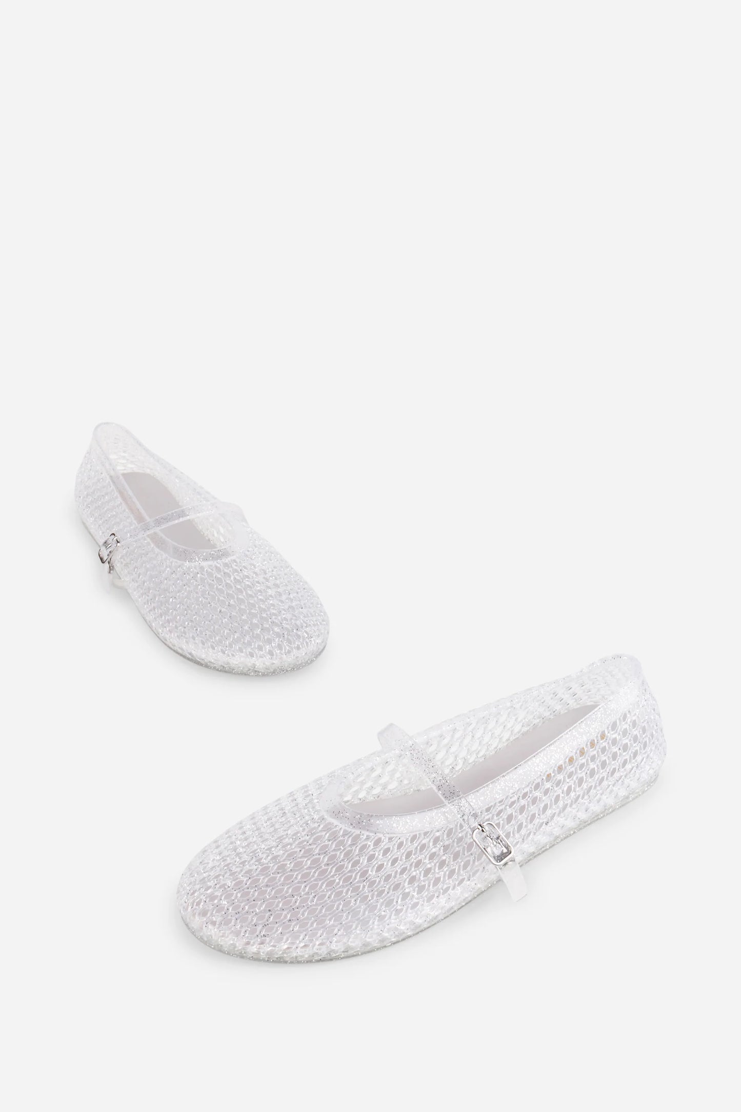 Classy Jelly Mary Jane Flat - Crystal