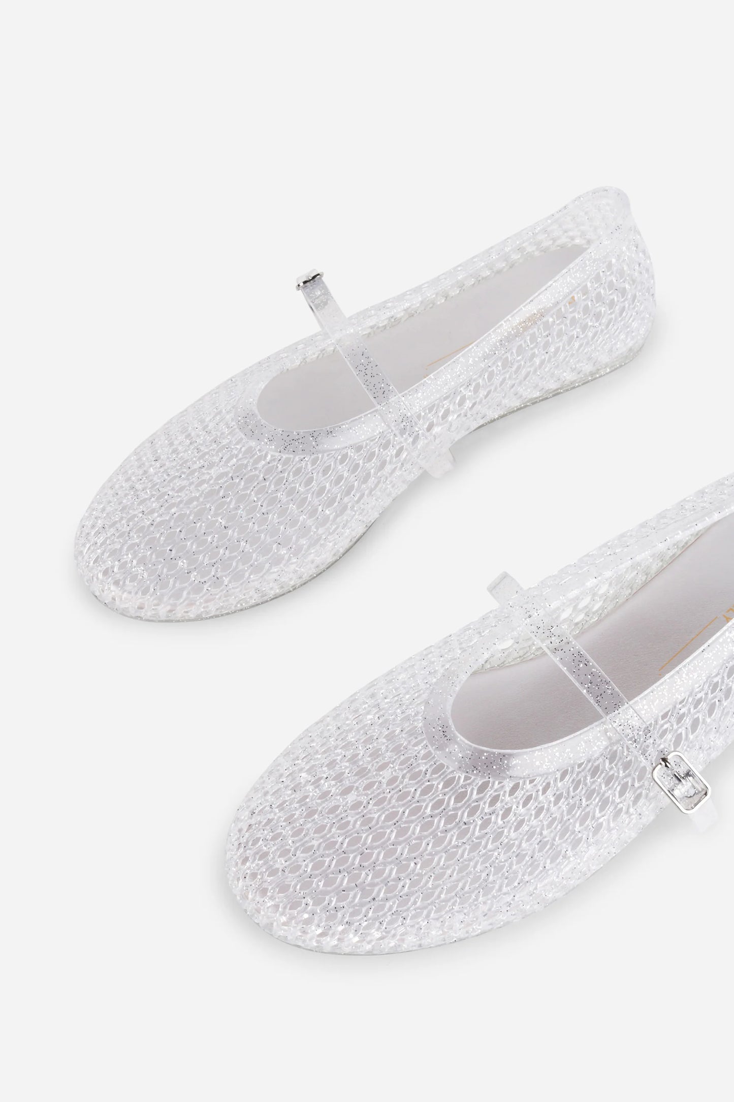 Classy Jelly Mary Jane Flat - Crystal
