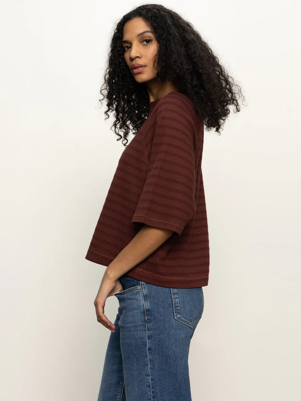 Boxy Raglan Tee Shirt - Chicory