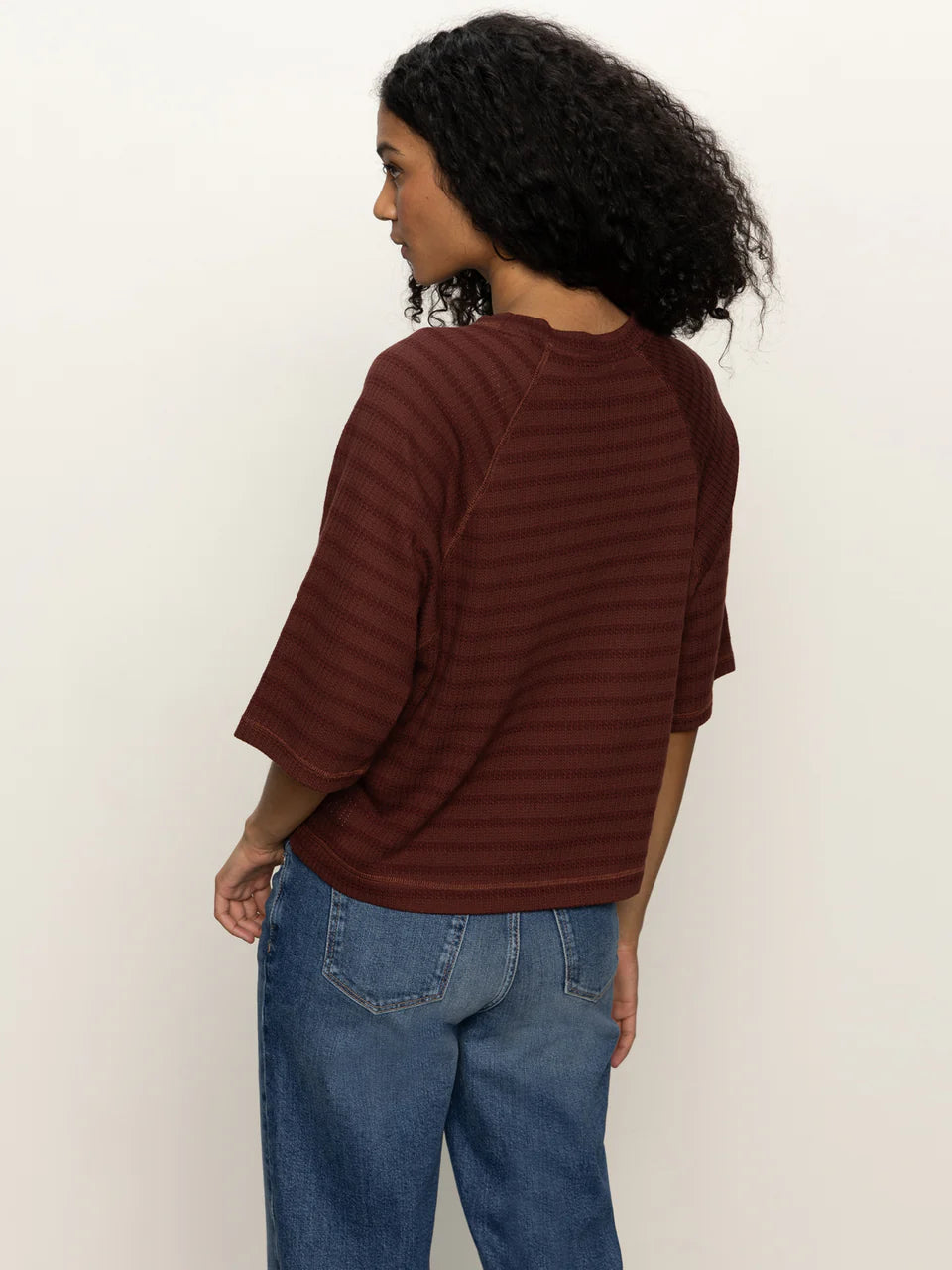 Boxy Raglan Tee Shirt - Chicory