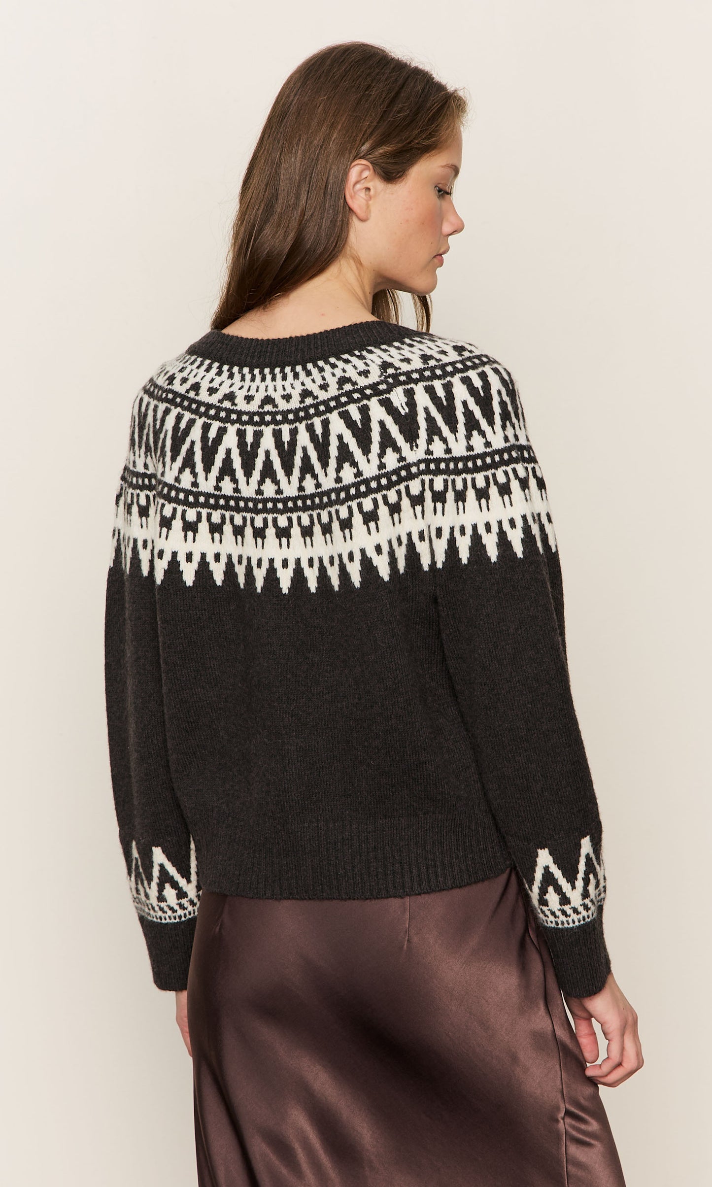 FAIRISLE CREWNECK CARDI