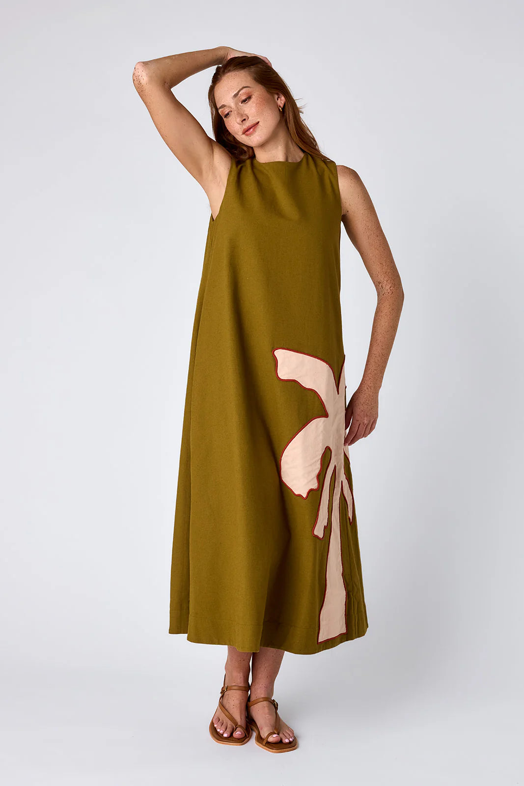 Owens Dress - Cardon w/ Embroidery