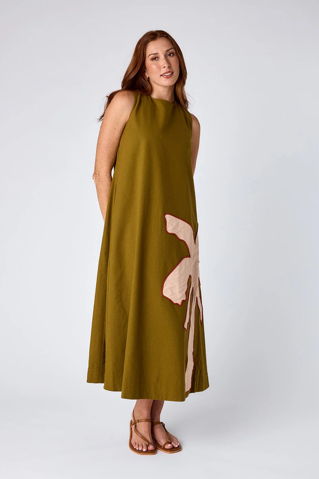 Owens Dress - Cardon w/ Embroidery