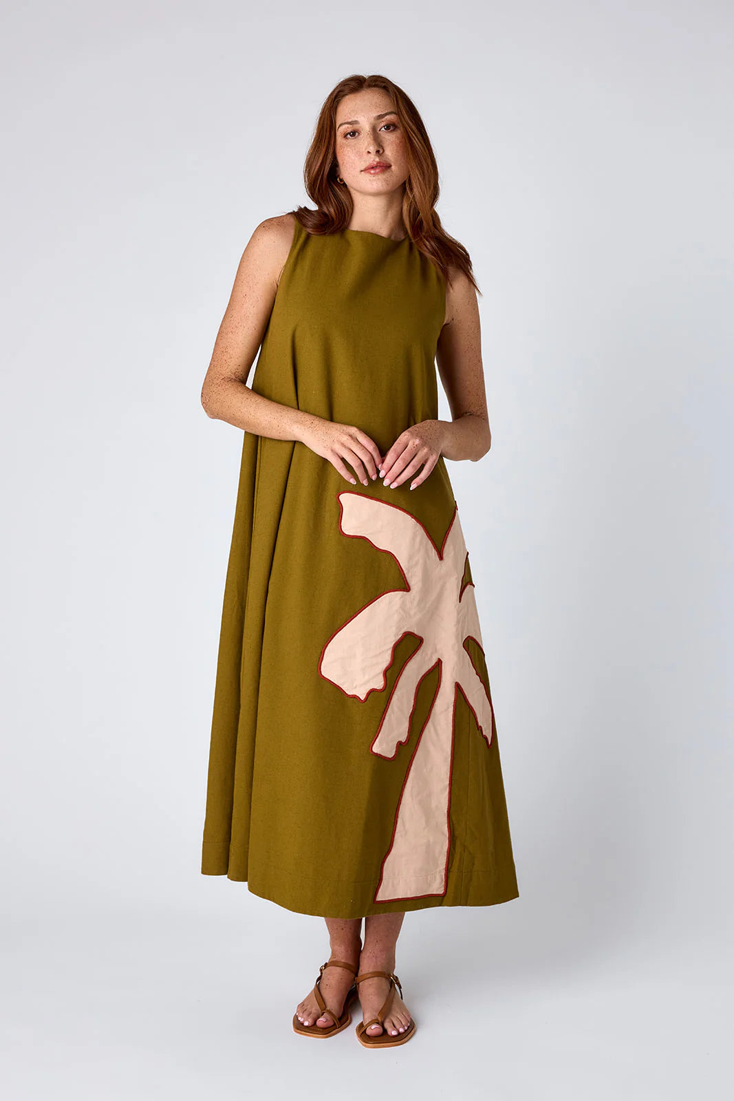 Owens Dress - Cardon w/ Embroidery