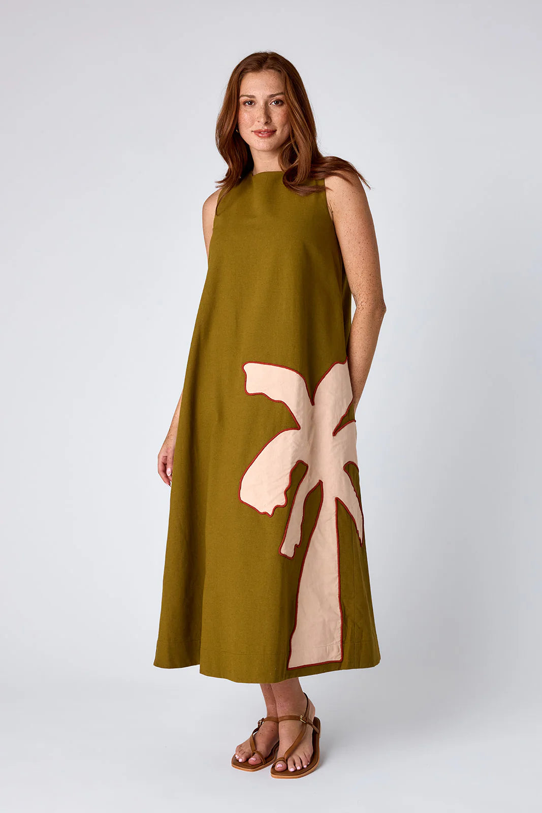 Owens Dress - Cardon w/ Embroidery