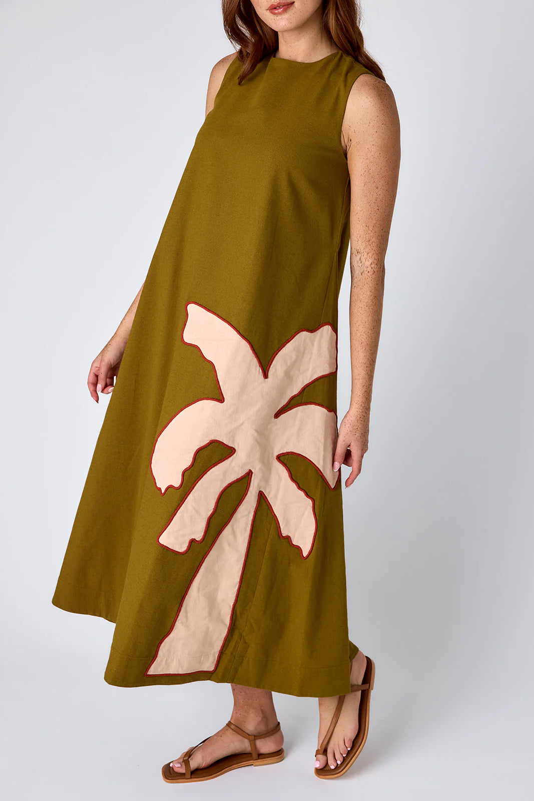 Owens Dress - Cardon w/ Embroidery