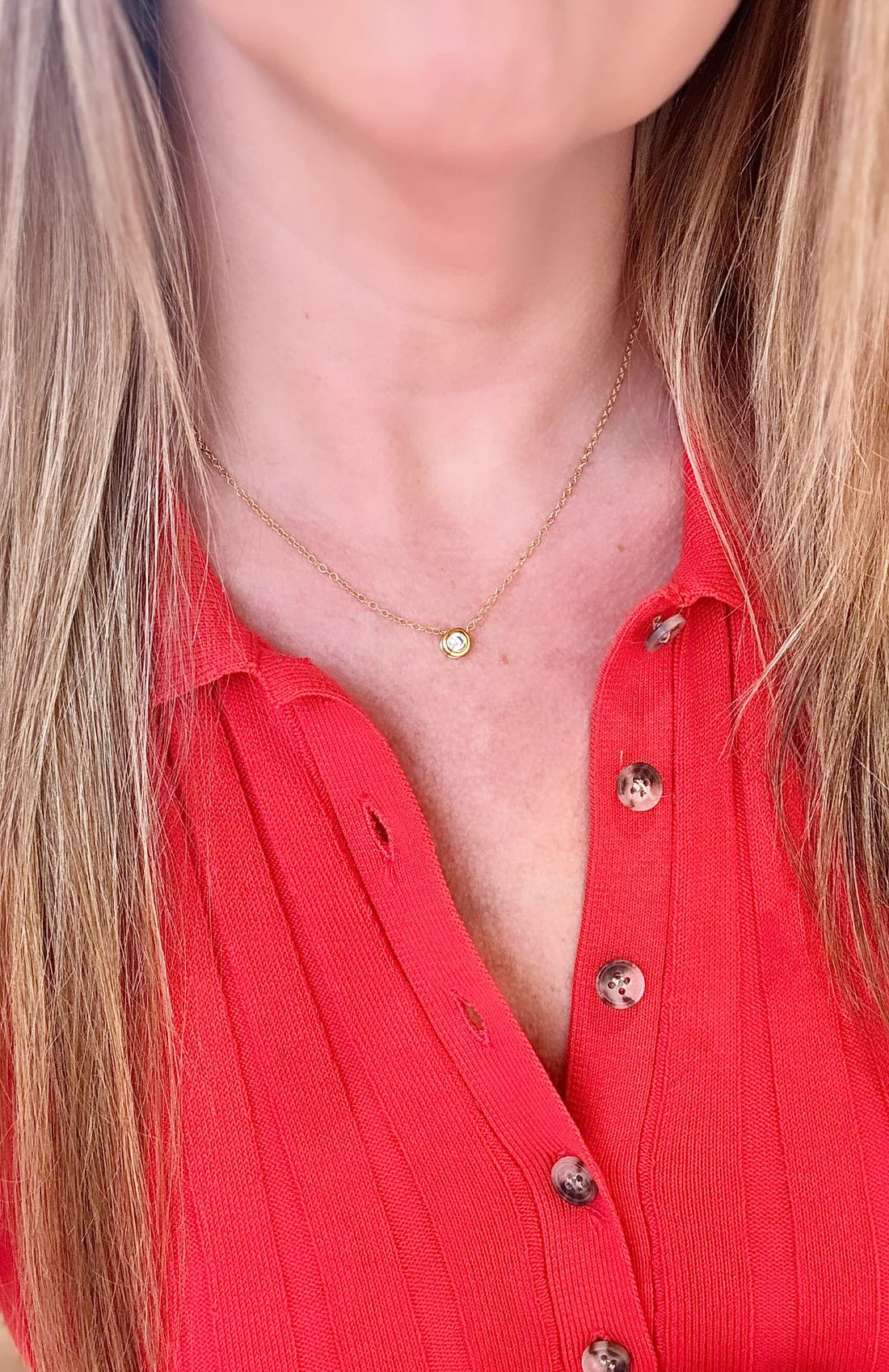 Birthstone Necklace - Pearl/June