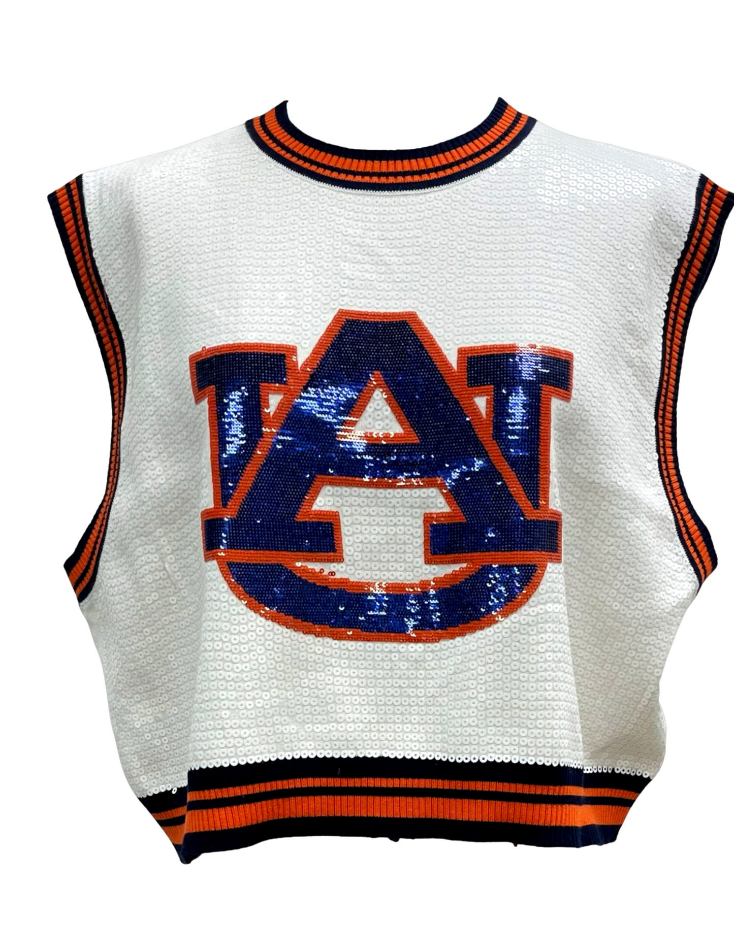 Queen of Sparkles Licensed Auburn Full Sequin Mascot Tank