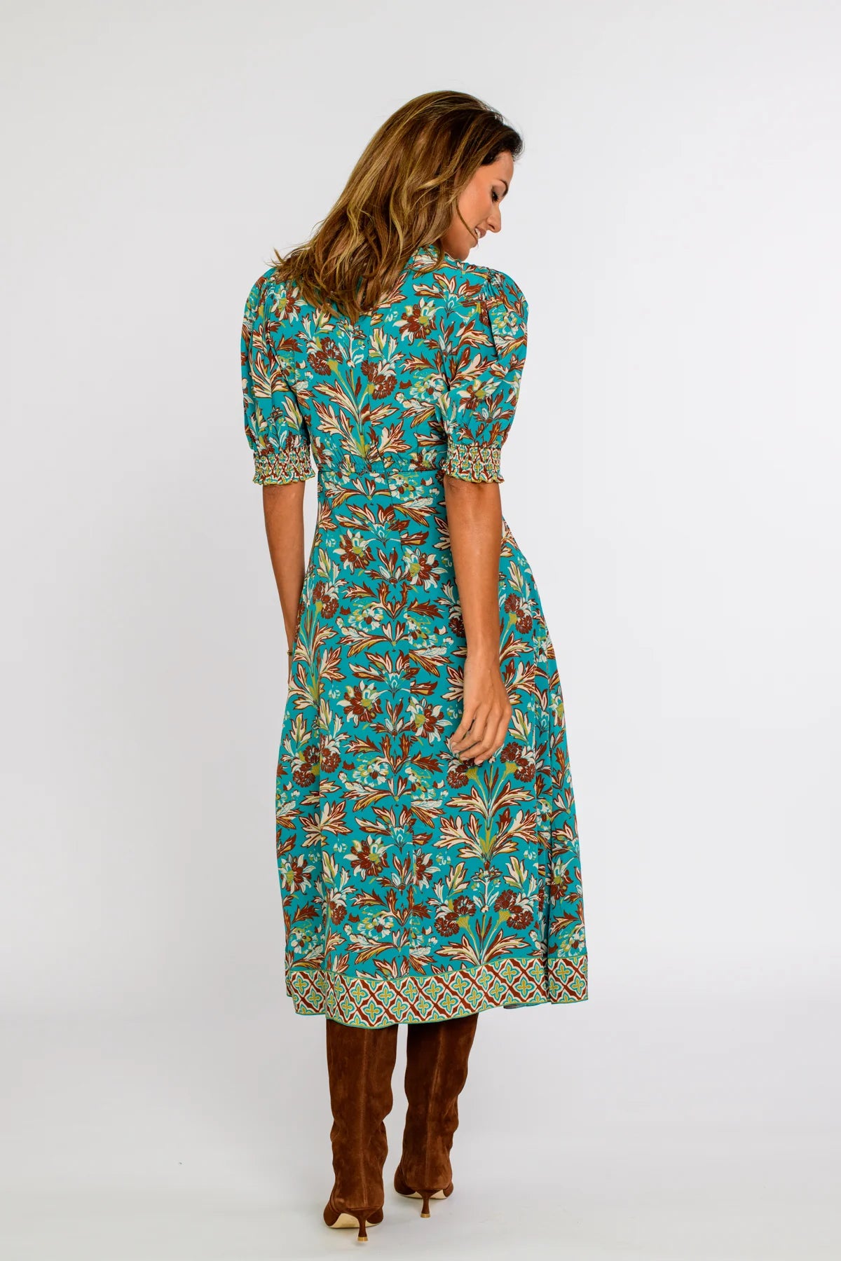 Reese Dress - Grandeur Turquoise