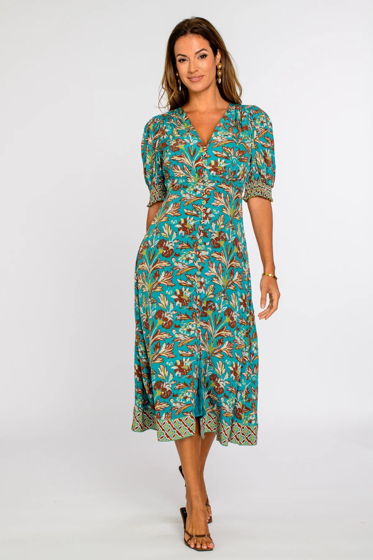 Reese Dress - Grandeur Turquoise