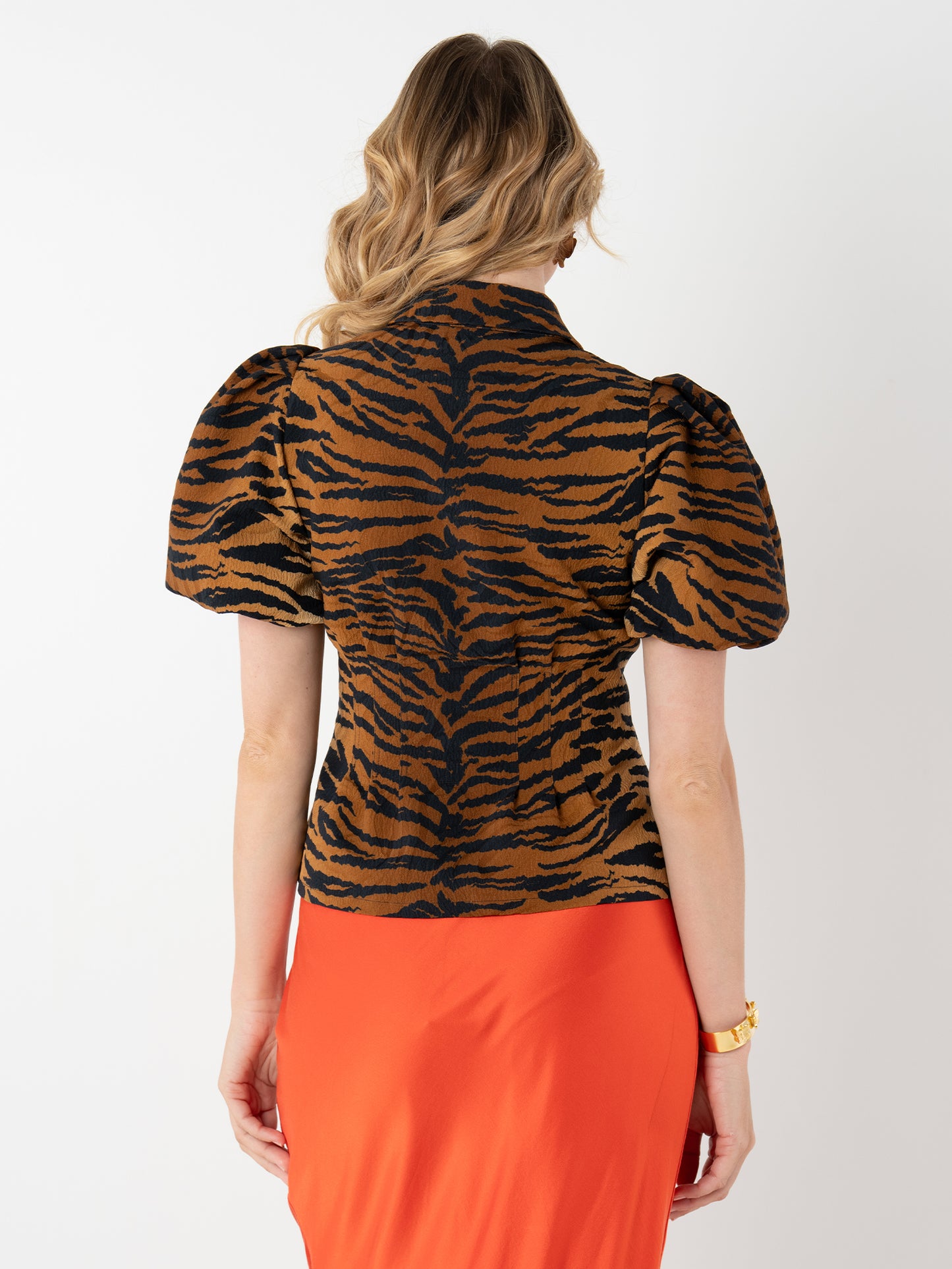 Britt Top - Tiger Jacquard