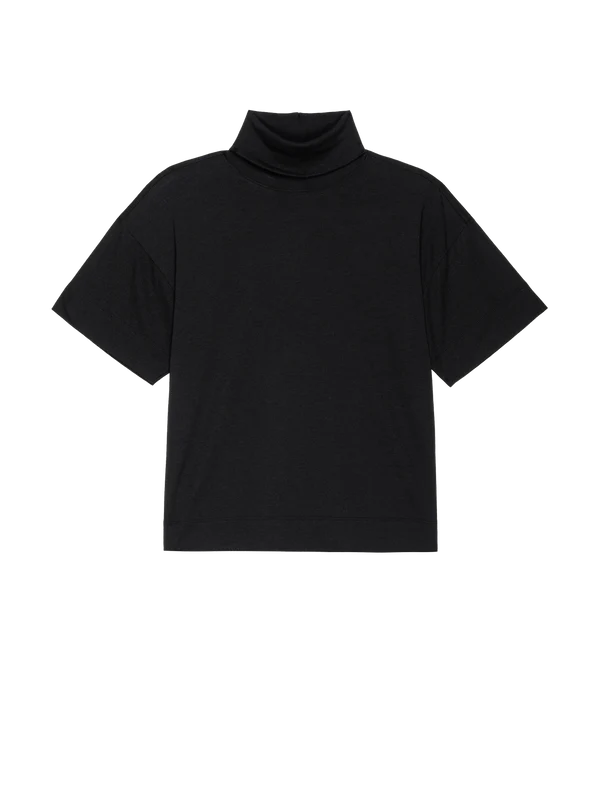 Fable Turtleneck Tee - Jet Black