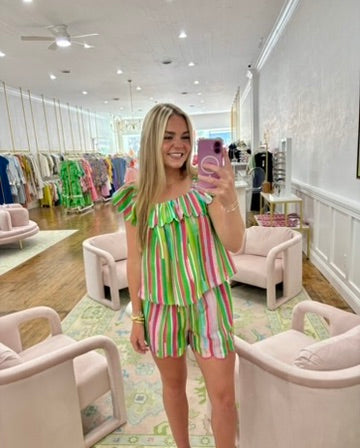 Kate Shorts - Draper Stripe