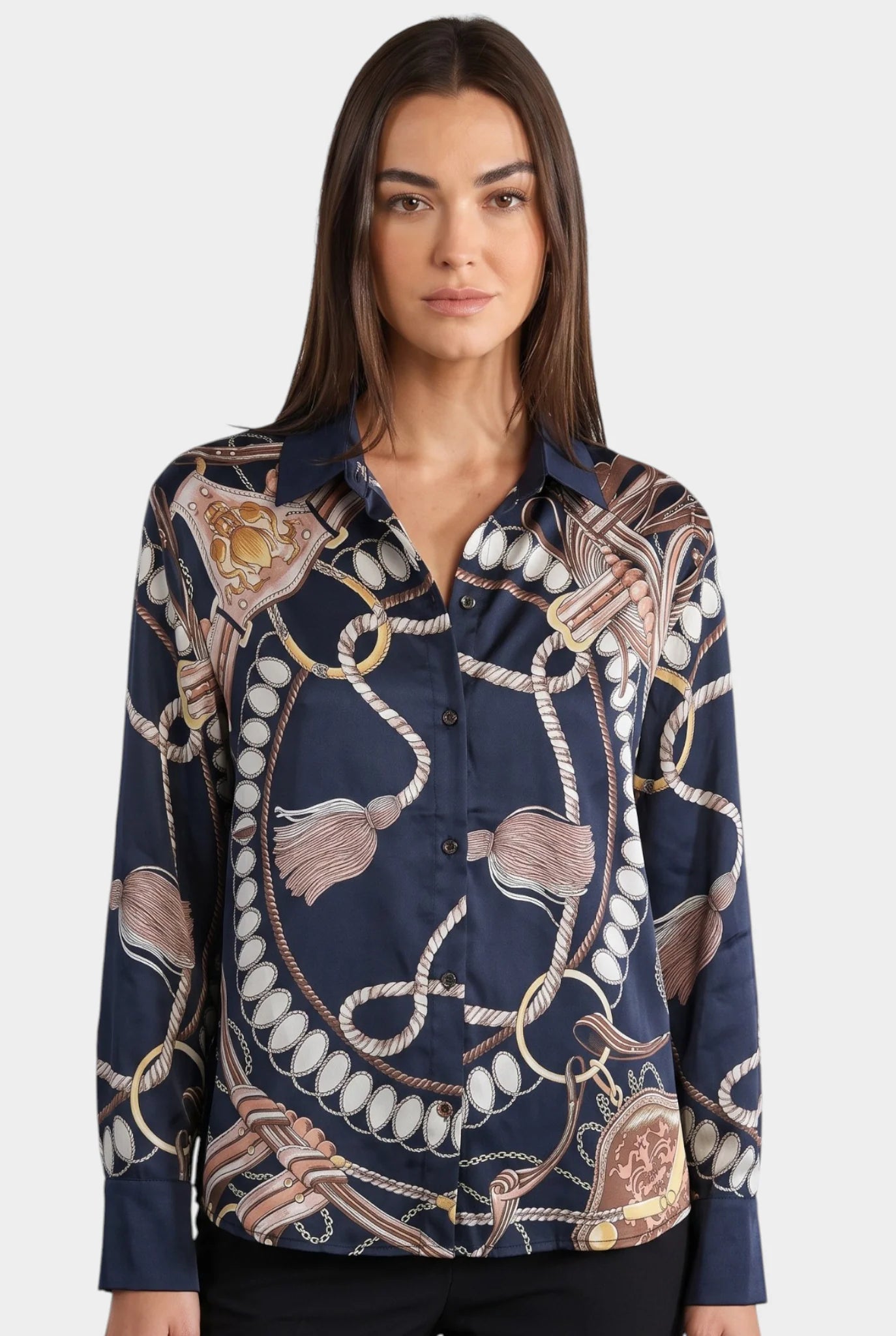 Scarlett Blouse - Navy Bridgehampton