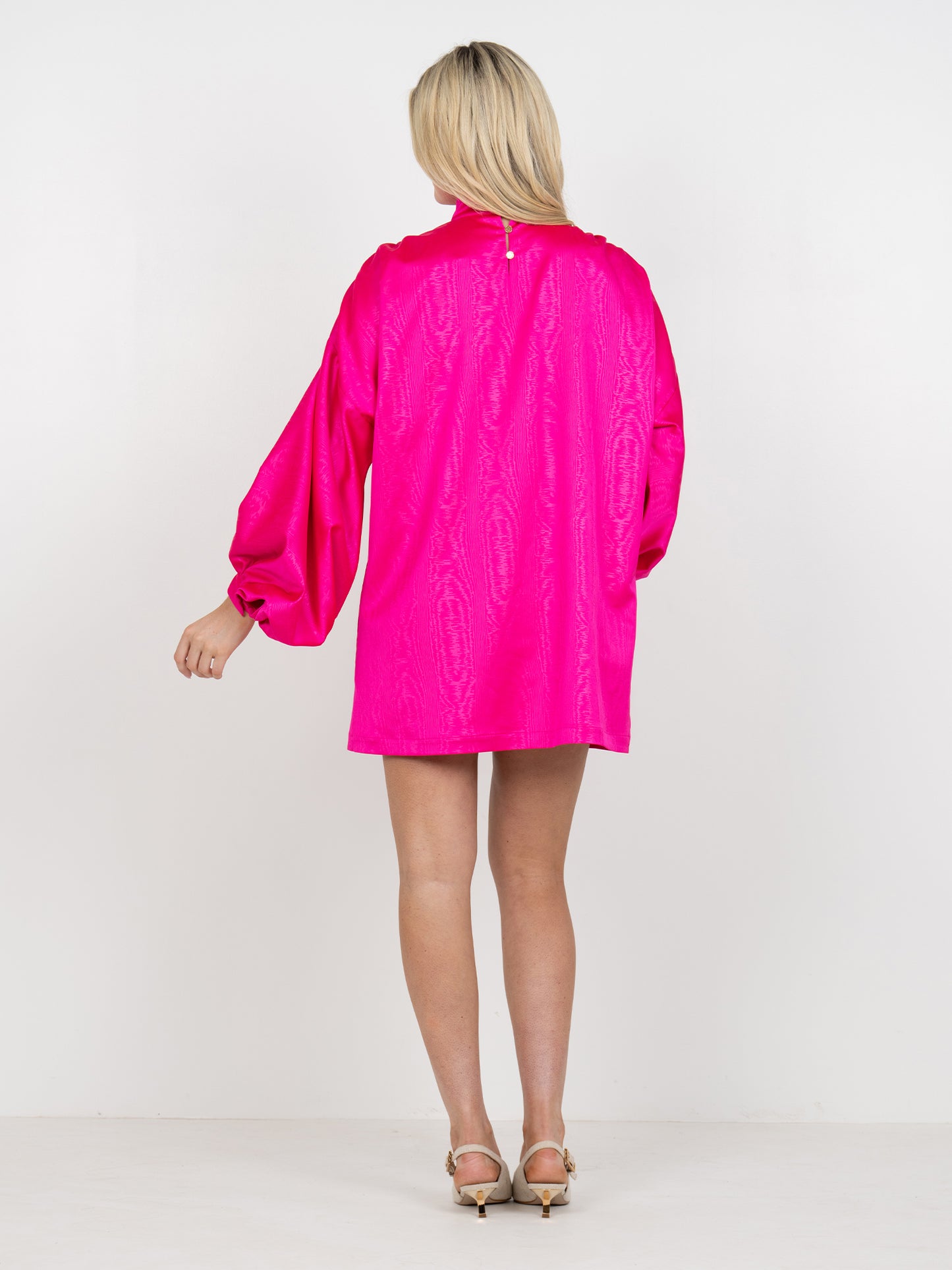 Sasha Mini Dress - Pink Faux Bois