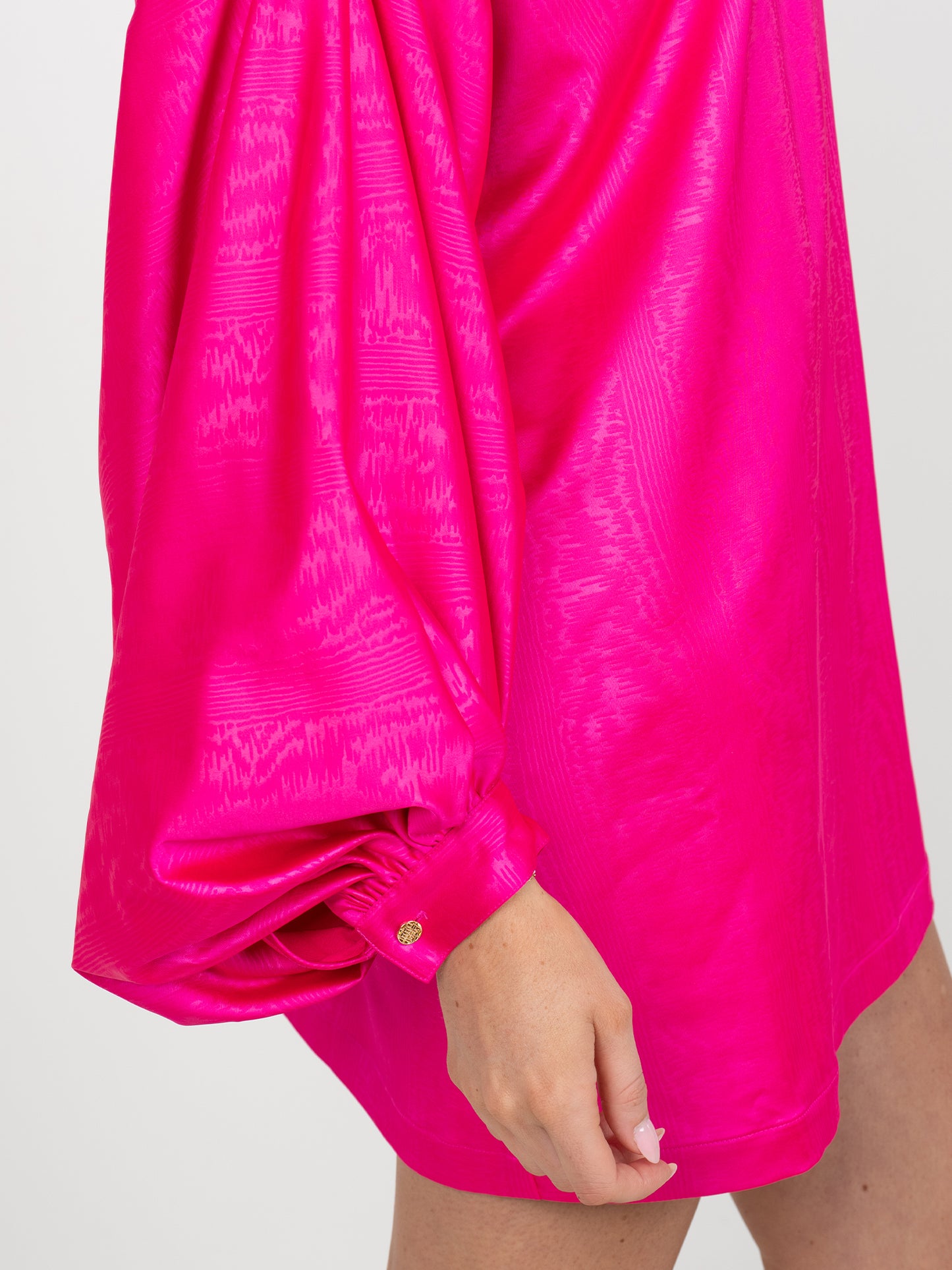 Sasha Mini Dress - Pink Faux Bois