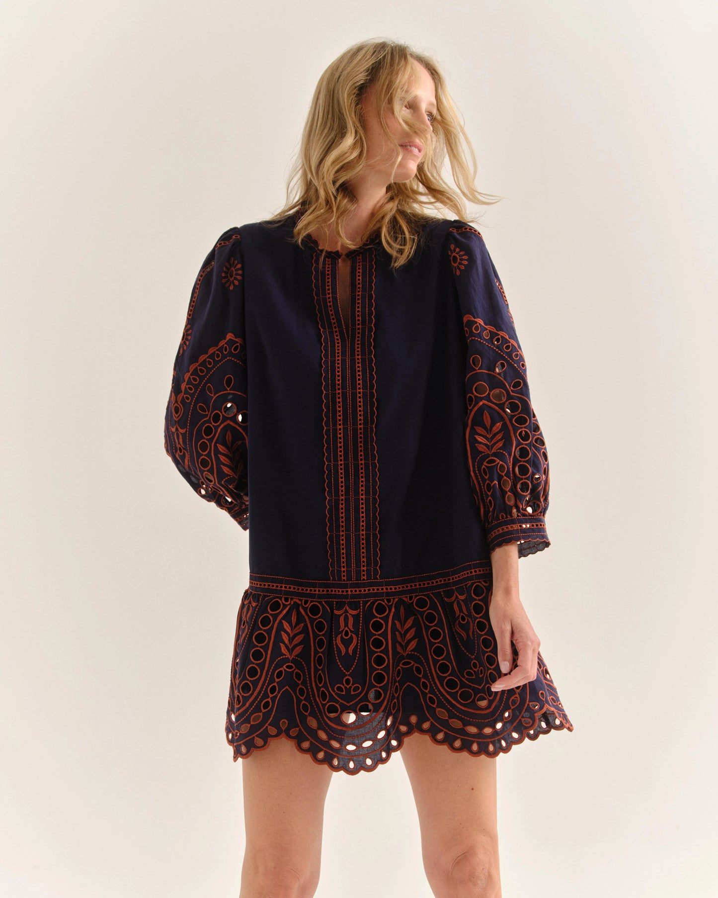 Porter Mini Dress - Midnight Blue