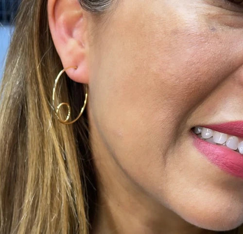 Wire Twist Earrings - Medium