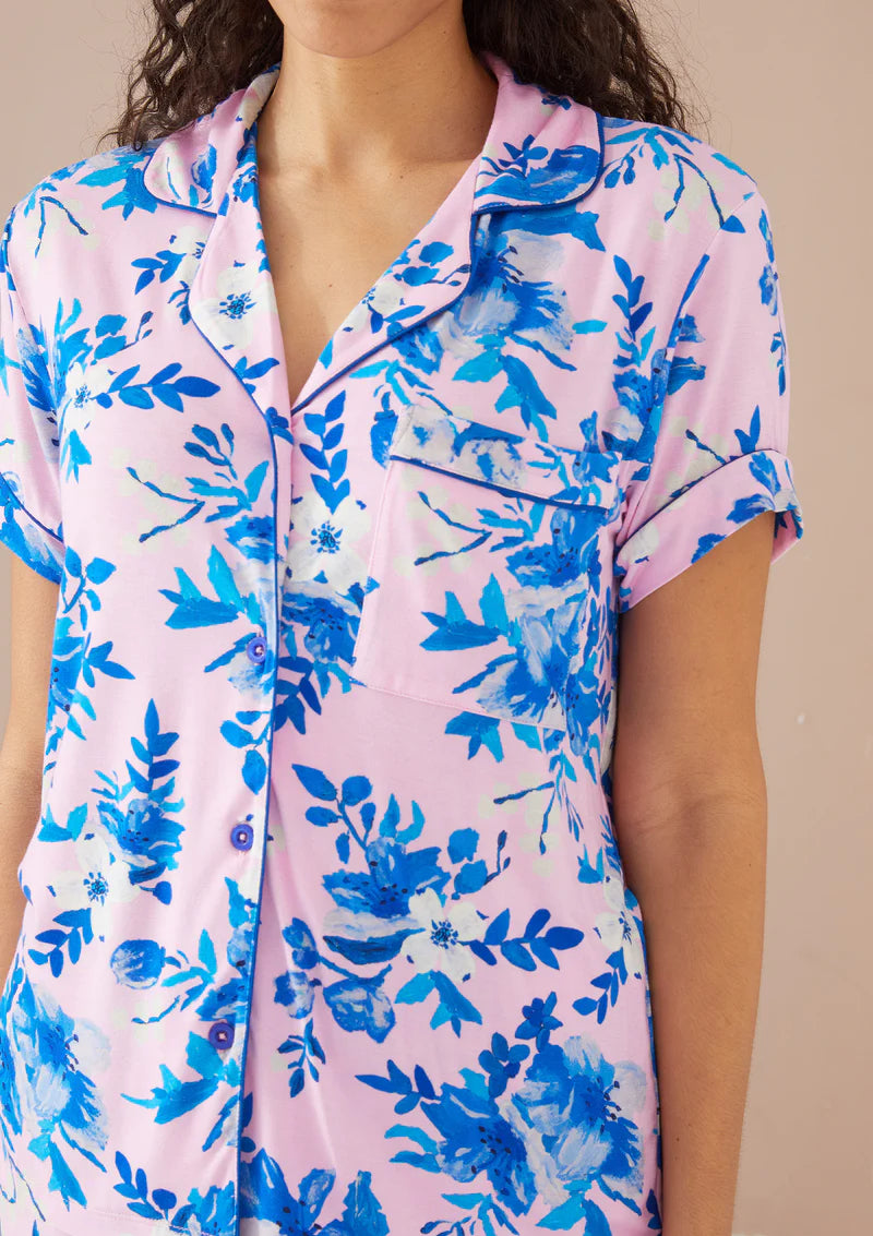 The Jenna PJ Set - Pink Georgia Floral