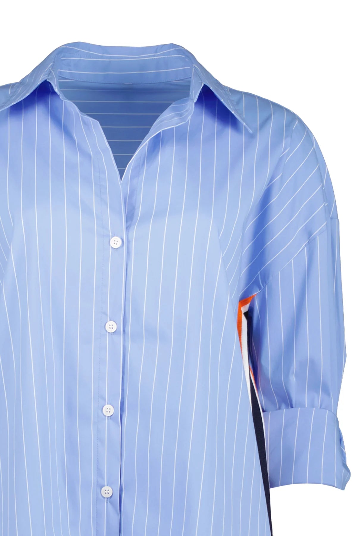 The Sport Detail Shirt - Blue Stripe