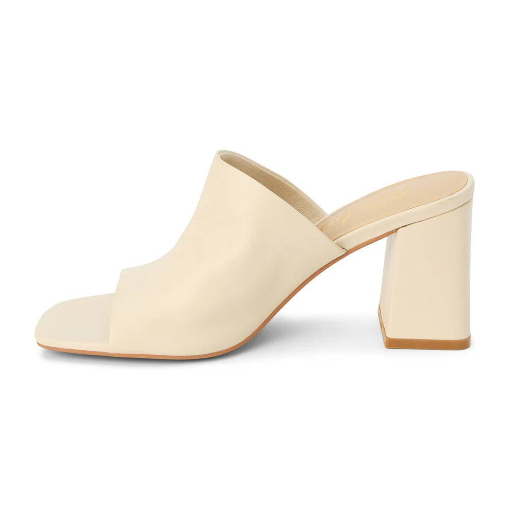 Kensington Heeled Sandal - Bone