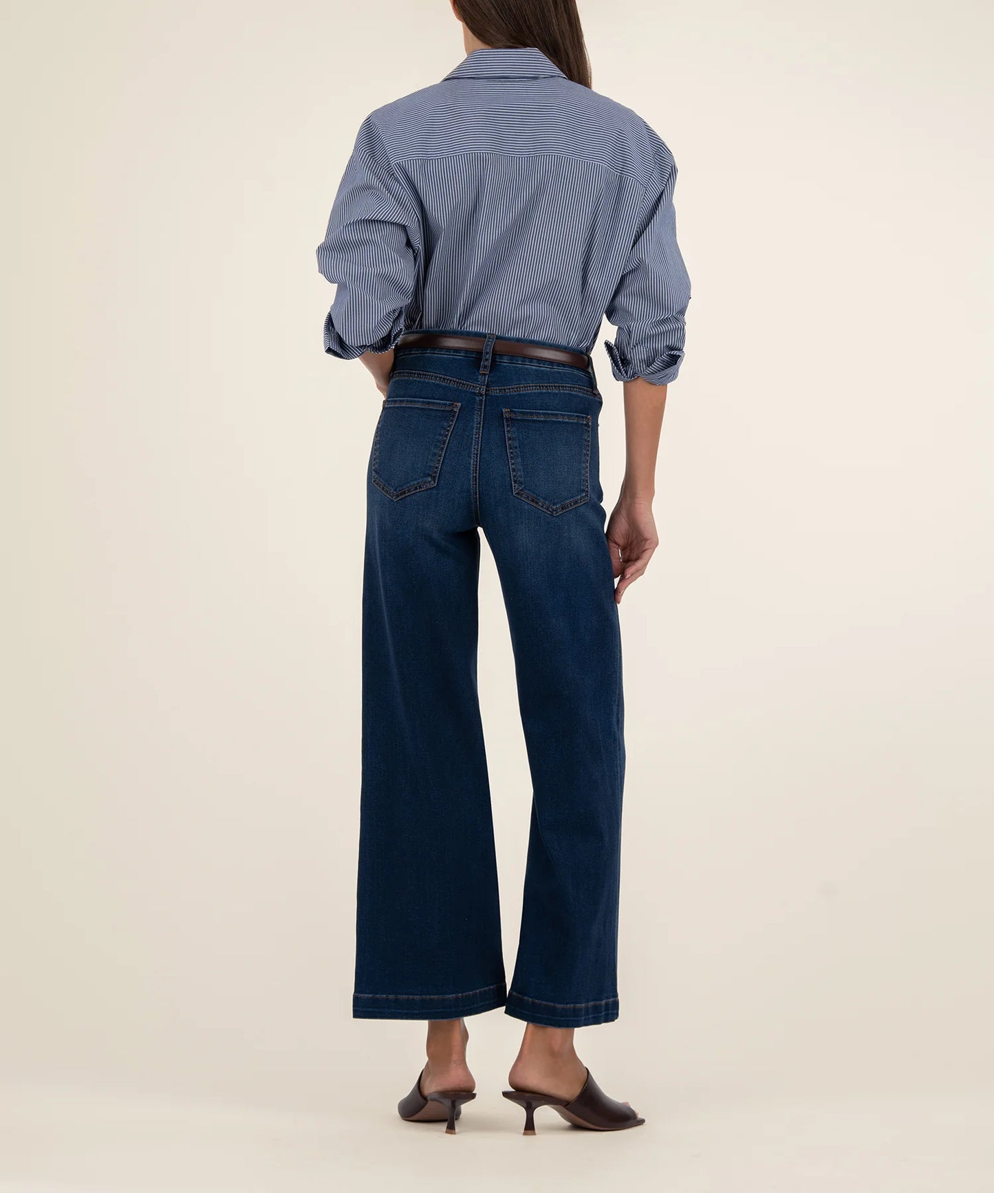 Meg High Rise Wide Leg Jean - Contentment