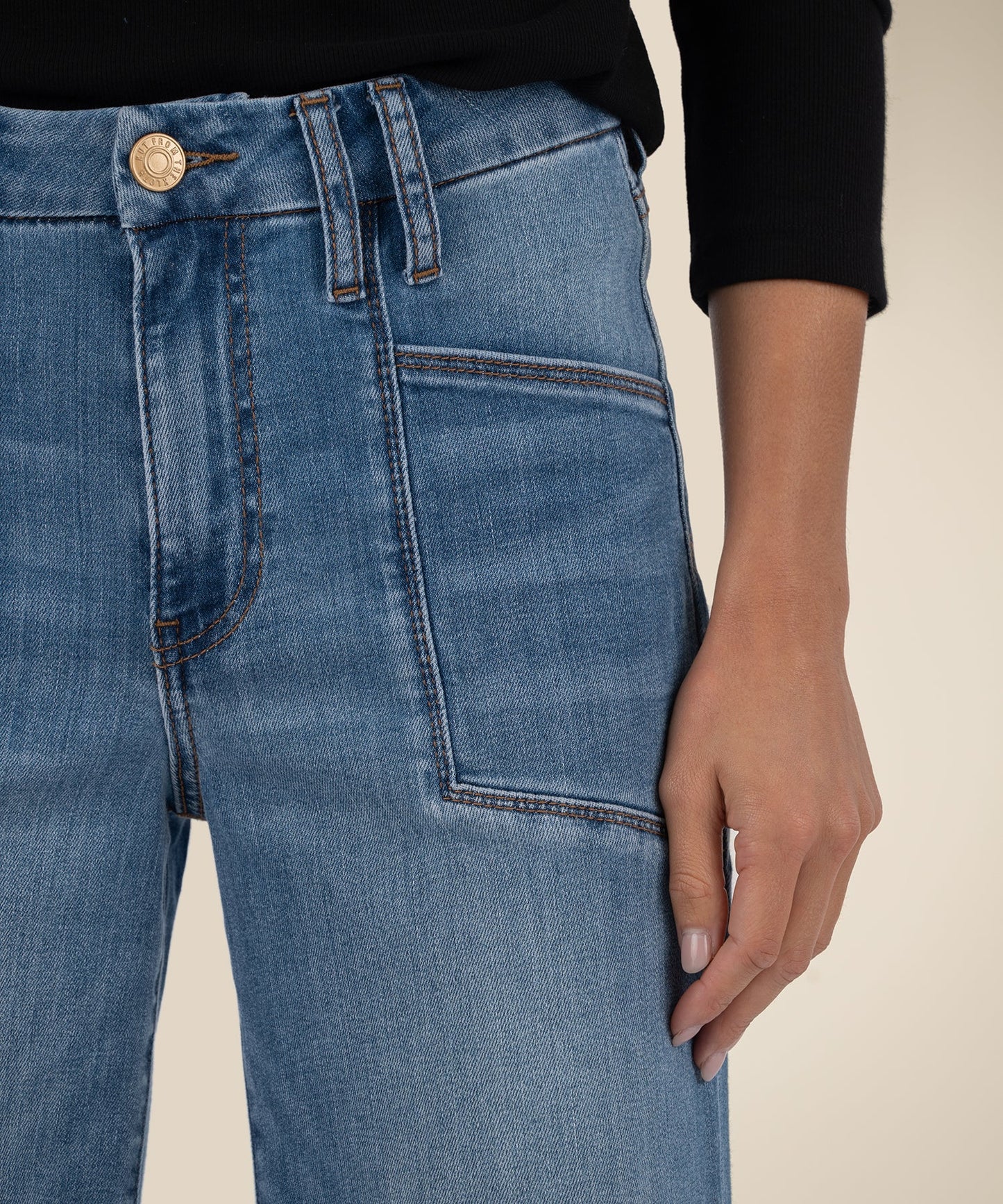 Meg High Rise Wide Leg Jean - Earn
