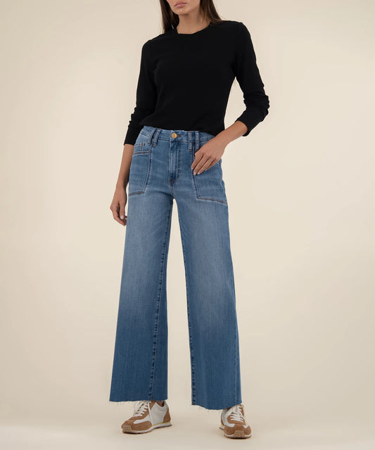 Meg High Rise Wide Leg Jean - Earn