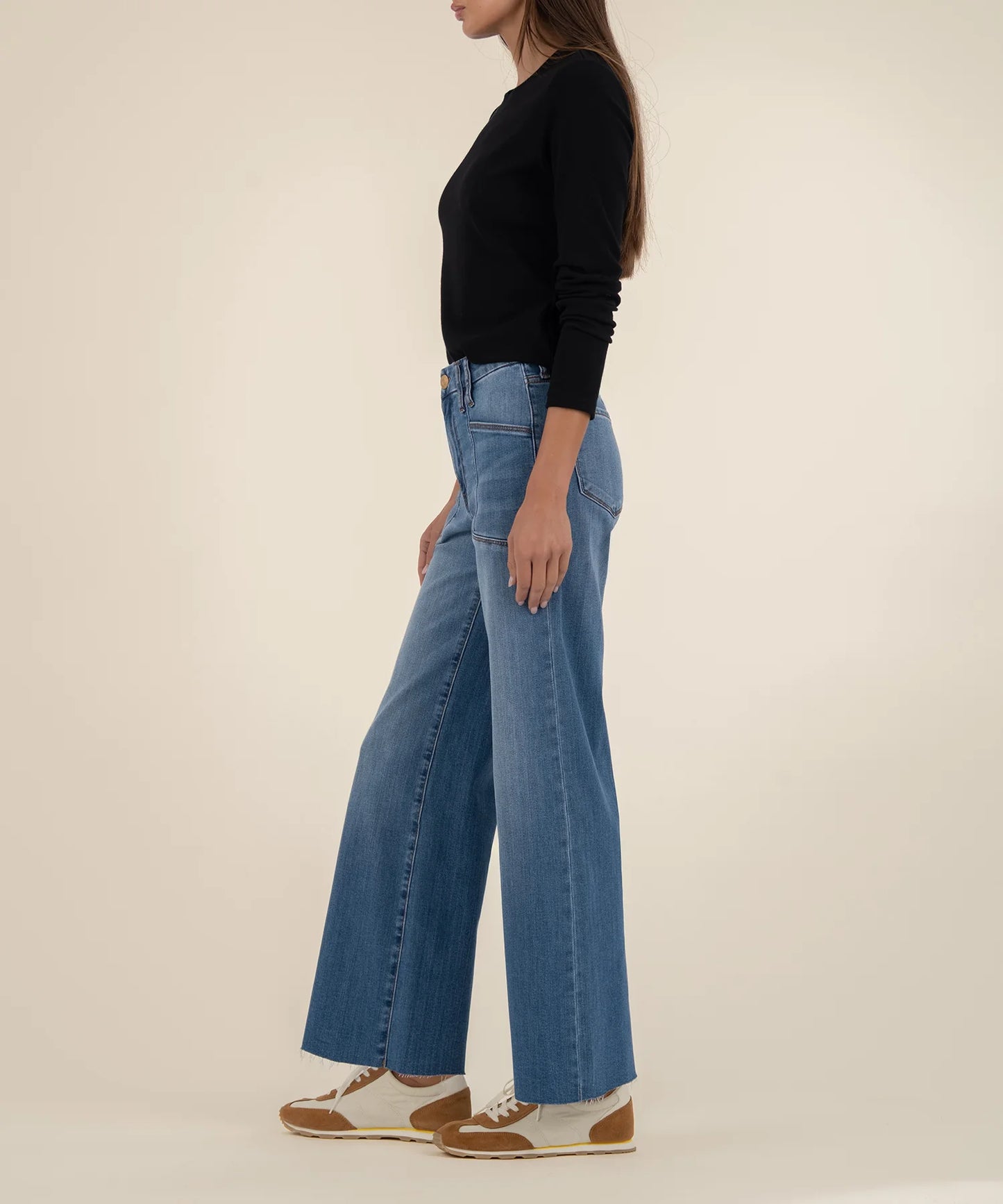 Meg High Rise Wide Leg Jean - Earn