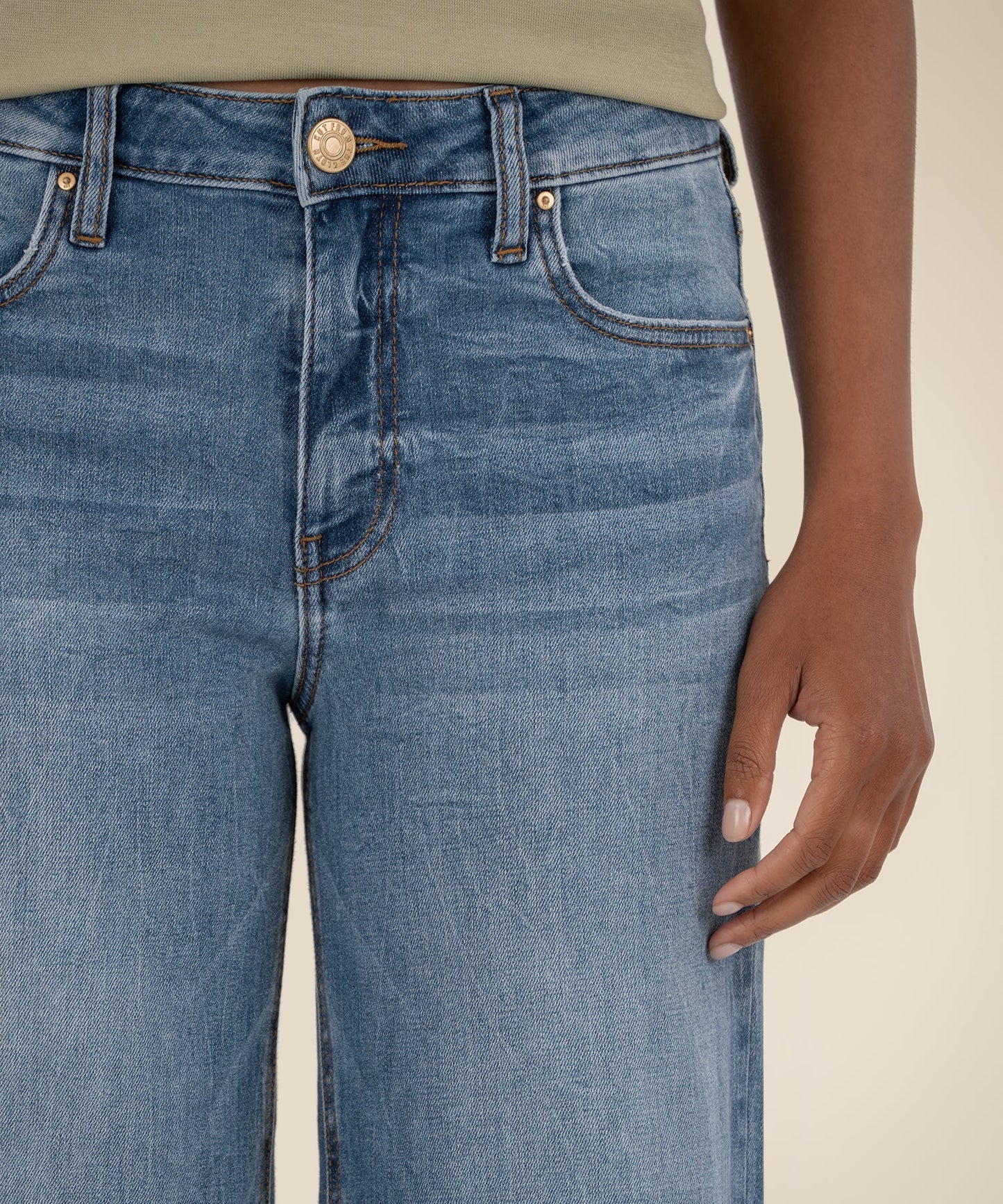 Jean High Rise Wide Leg Jean - Ablaze