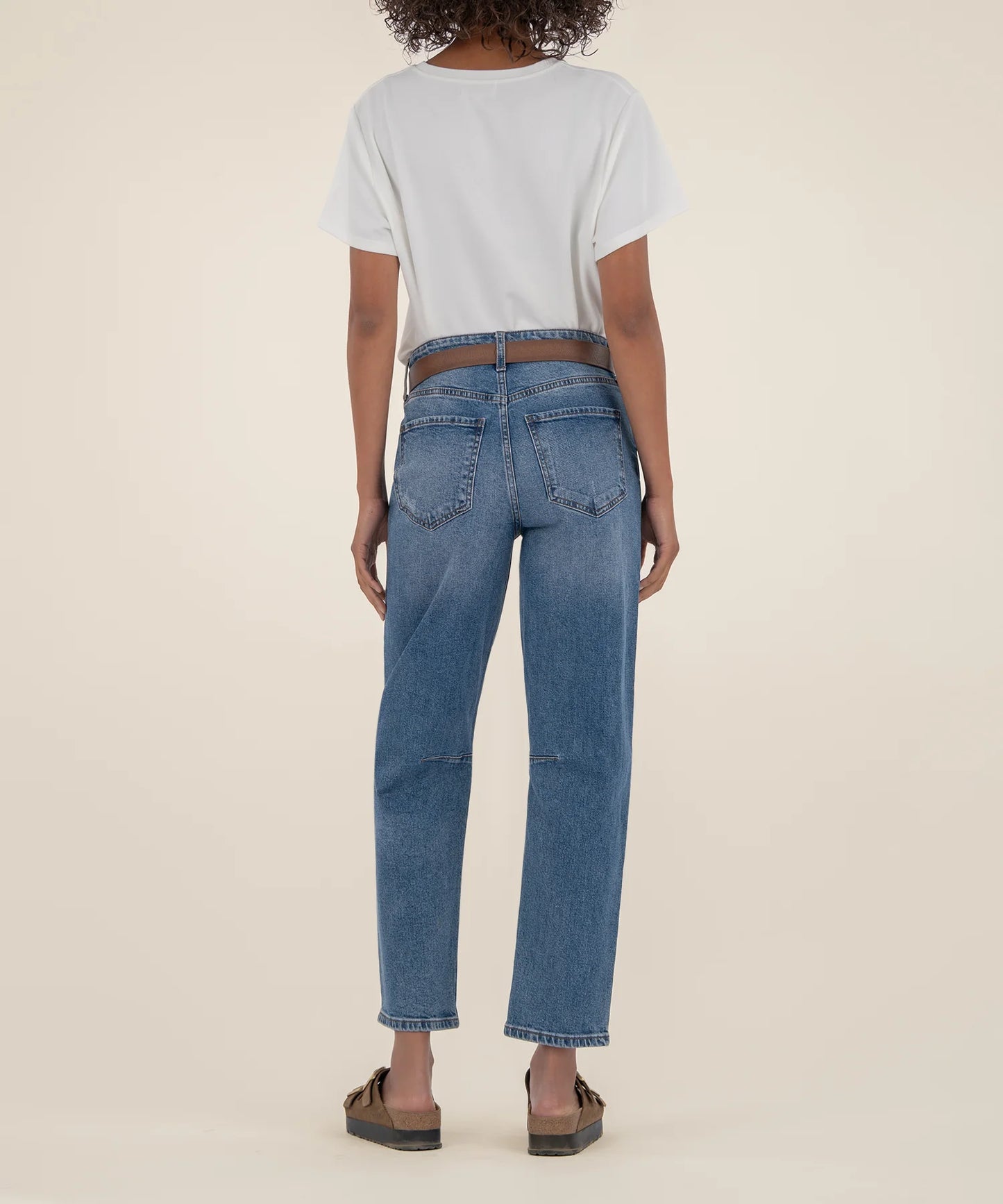 Ashley High Rise Barrel Jean - Improving
