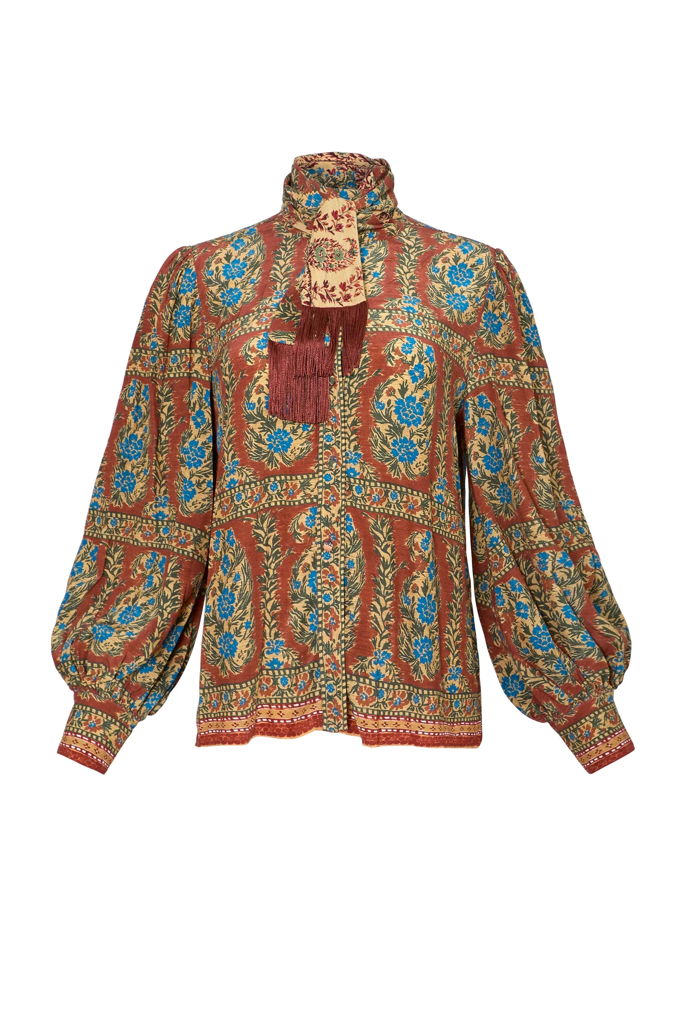 Karis Blouse - Amber Glen Brown