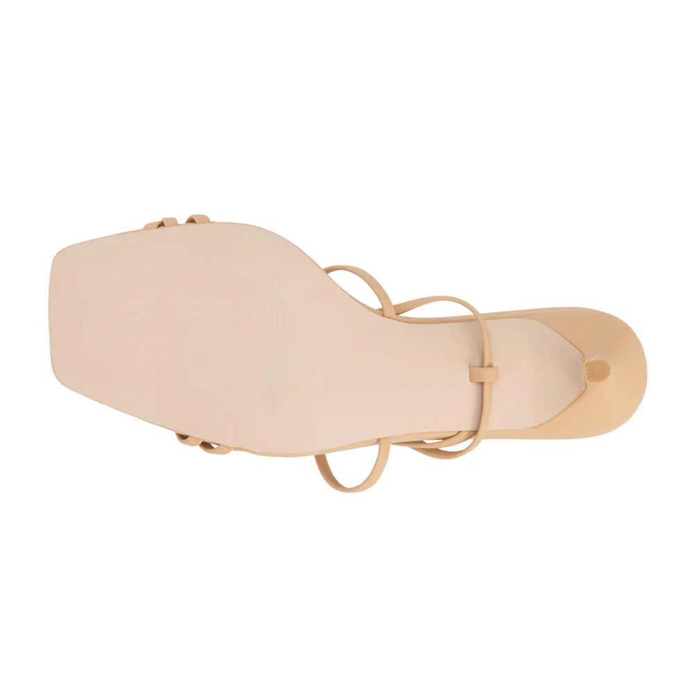 Lilly Heeled Sandal - Nude