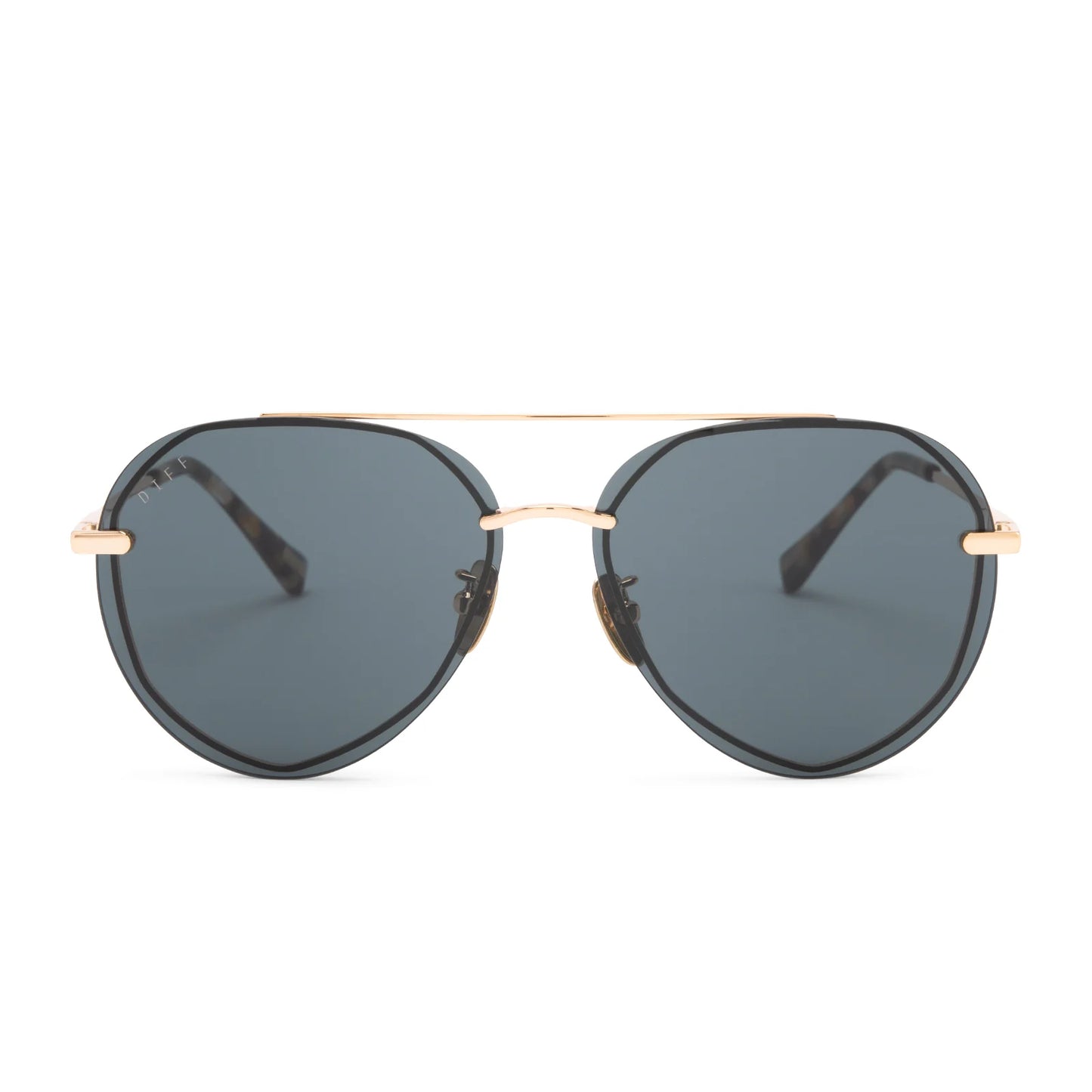 DIFF Eyewear - Lenox - Gold G15 Polarized Sunglasses