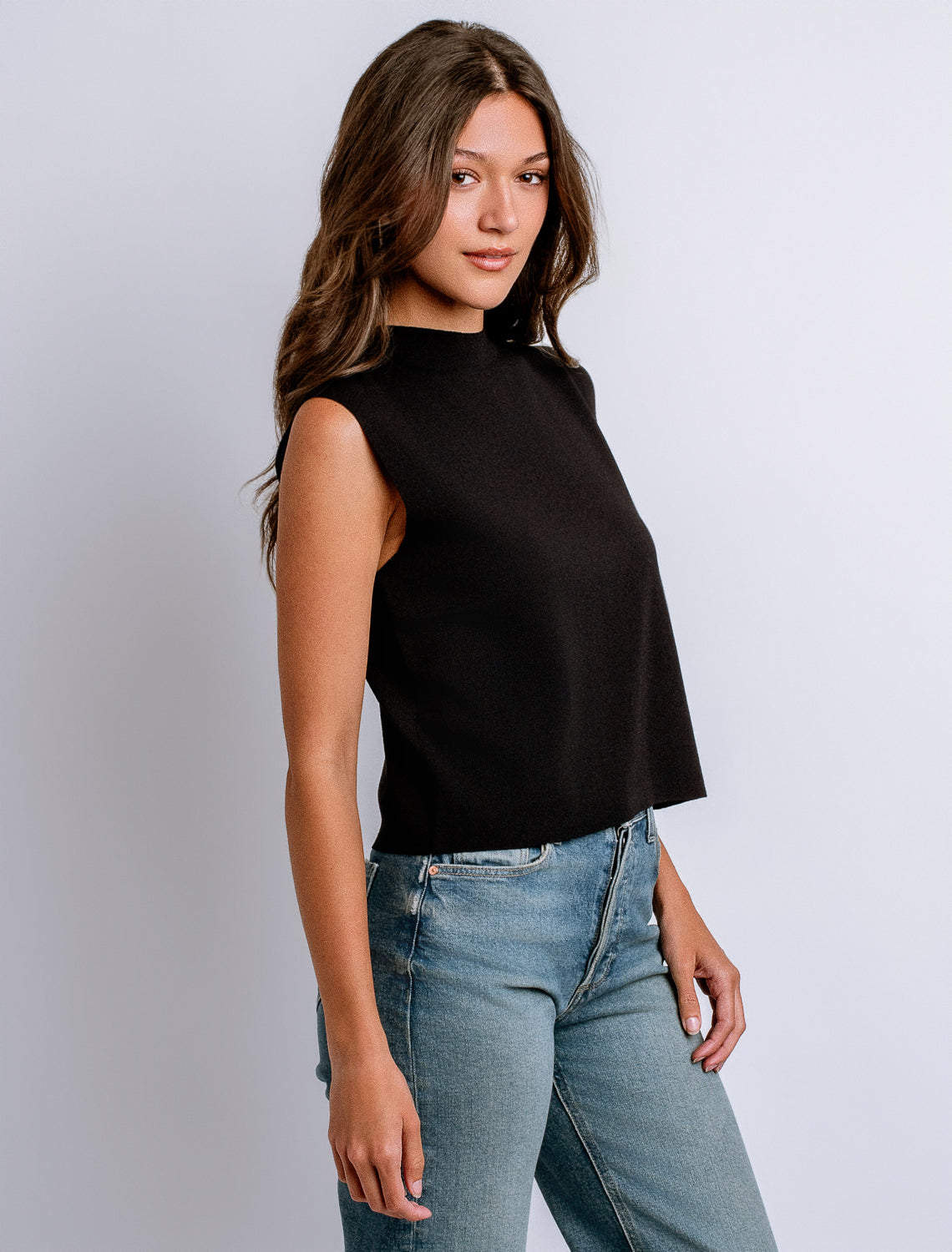 Betty Solid Sweater - Black