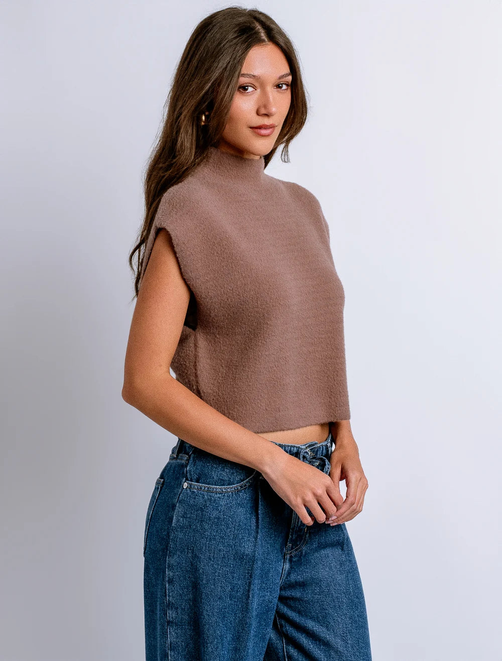 Tetra Solid Top - Mocha Mousse
