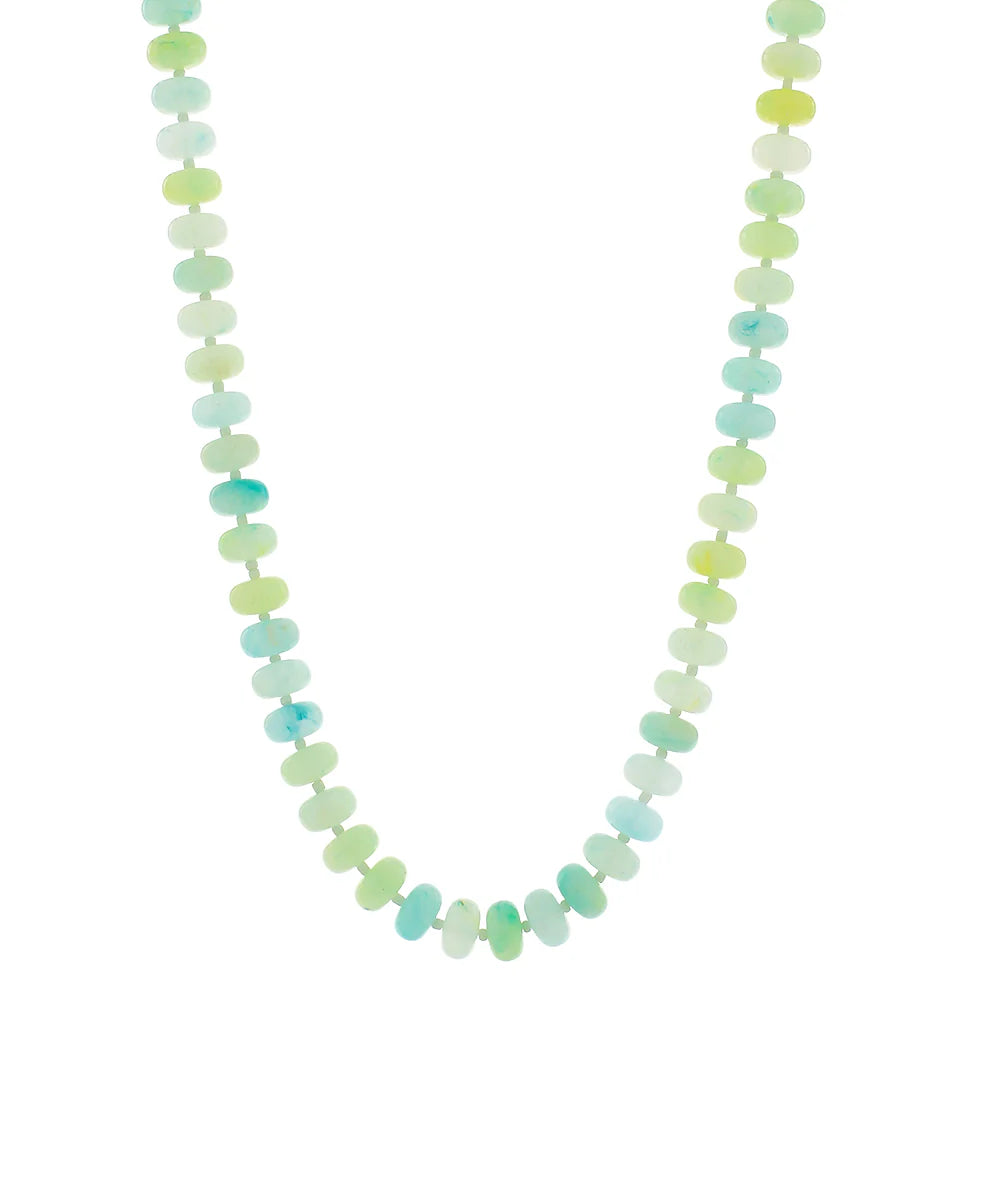 Bead Necklace - Light Green