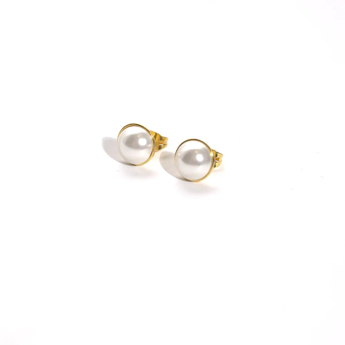 Pearl Studs - Gold