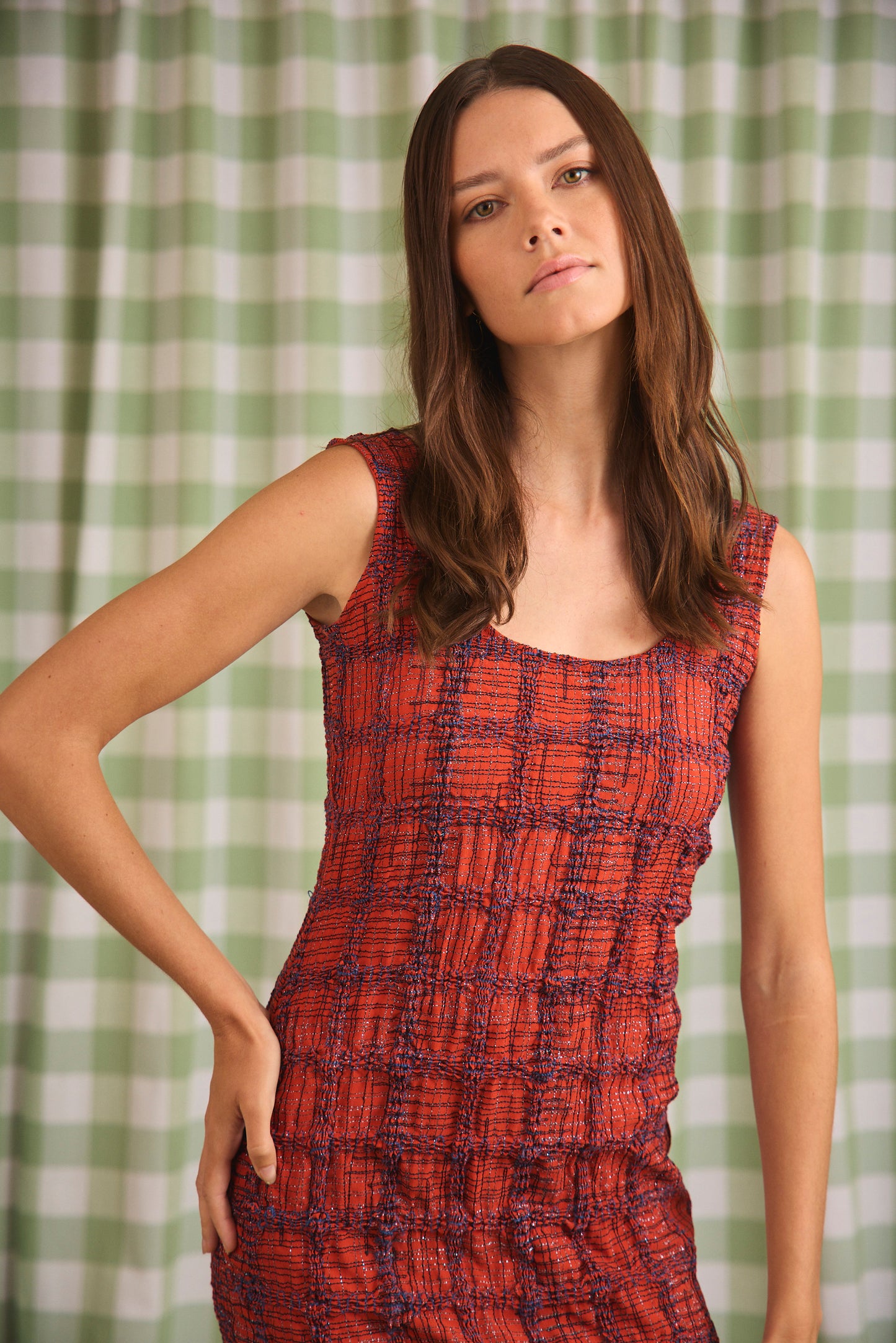 Portia Dress - Terracotta