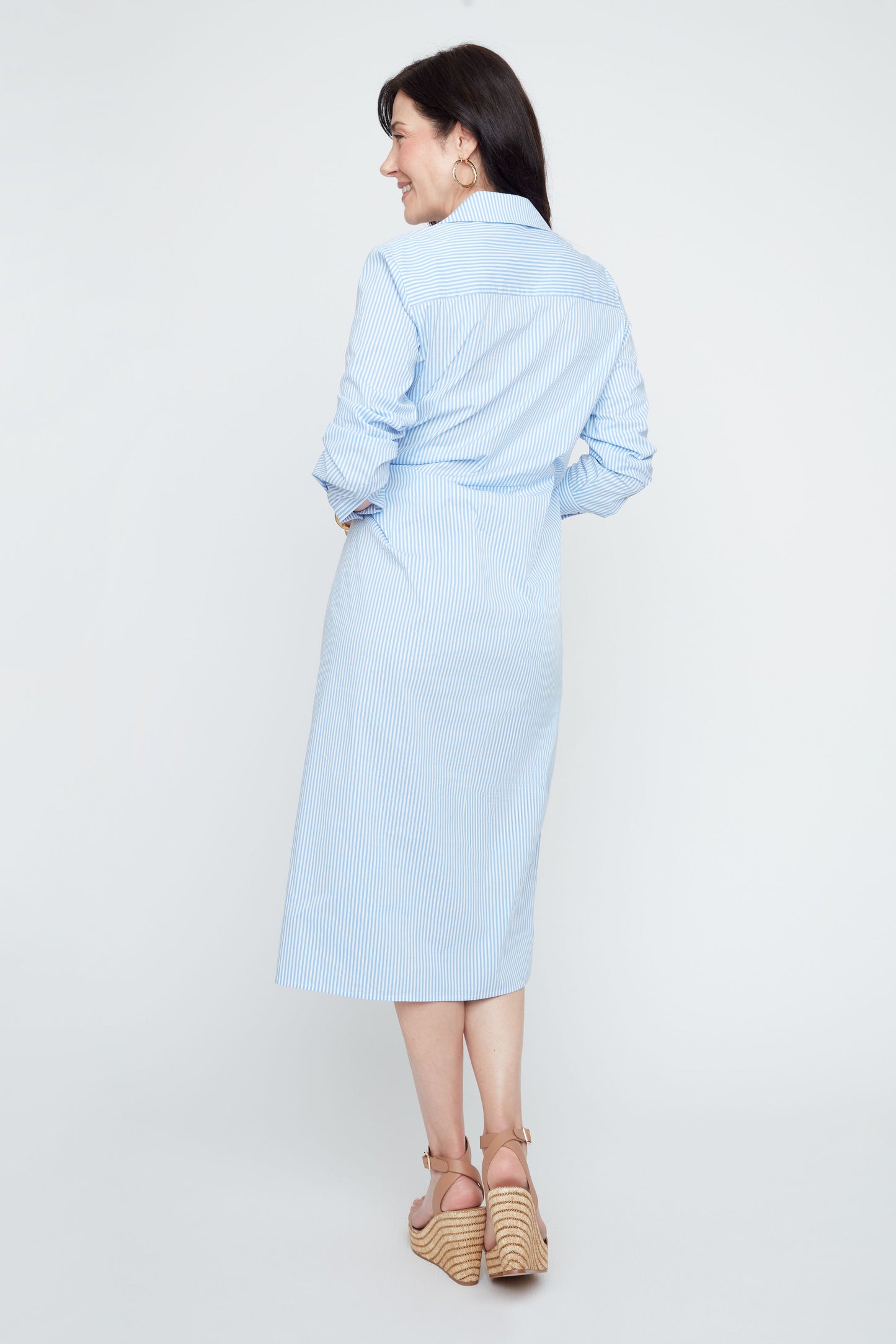 Crisp Classic Dress - Blue Combo