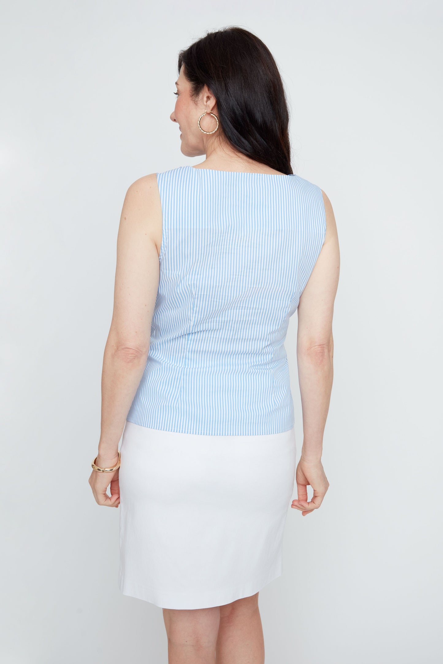 Crisp Classic Bow Top - Blue Combo