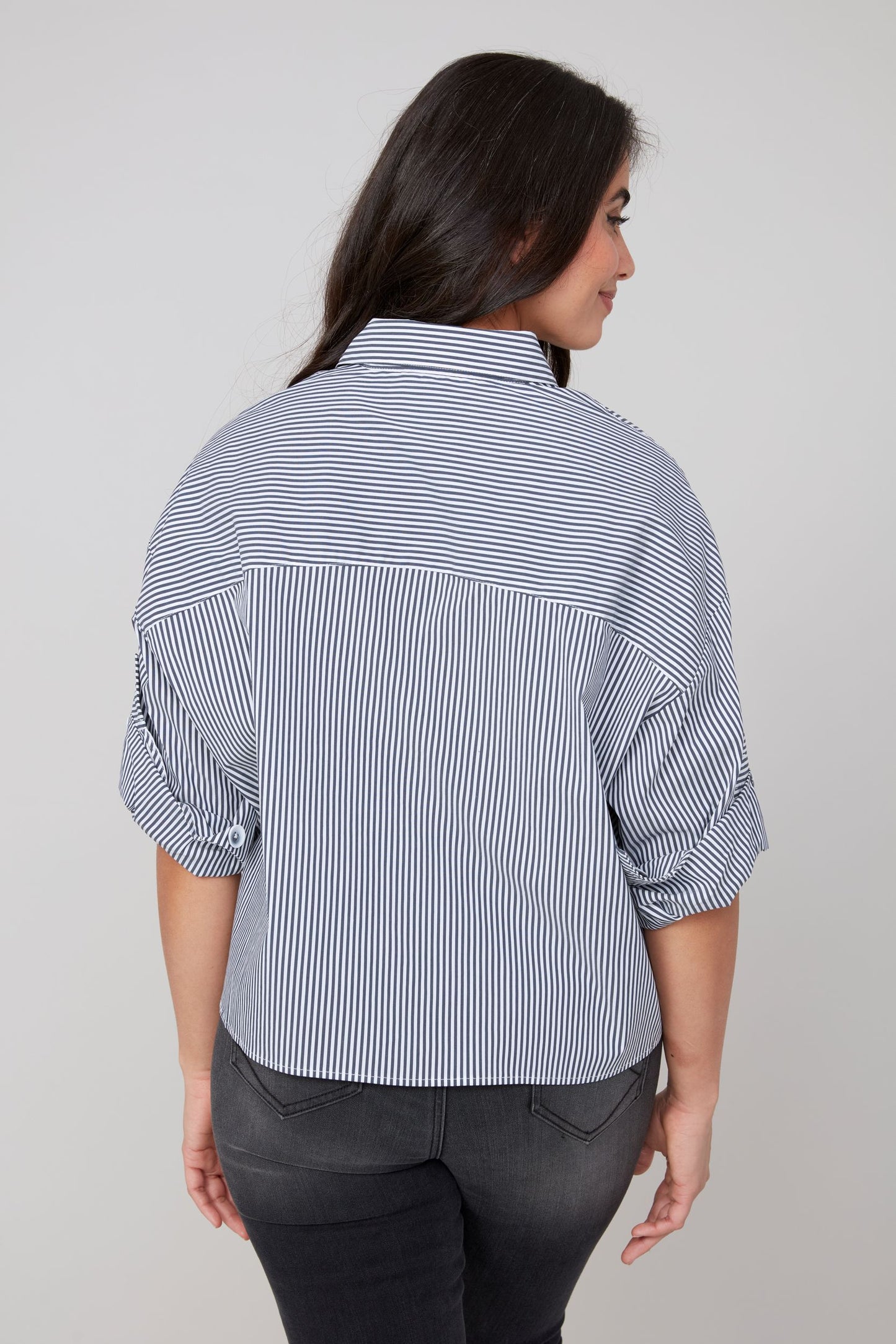 Classic Stripes Blouse - Black Combo