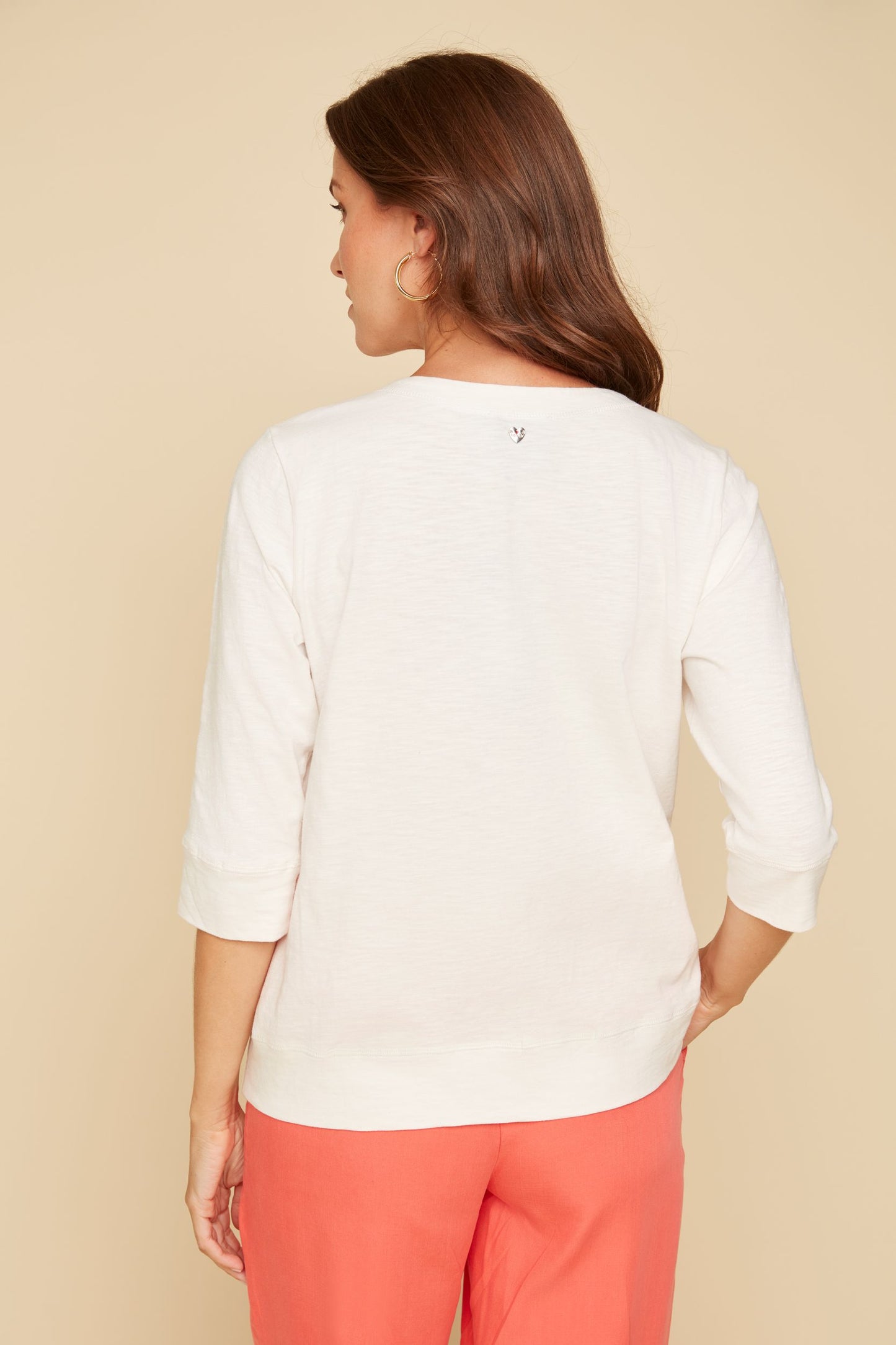 Cotton Comfort Tee Shirt - Creme
