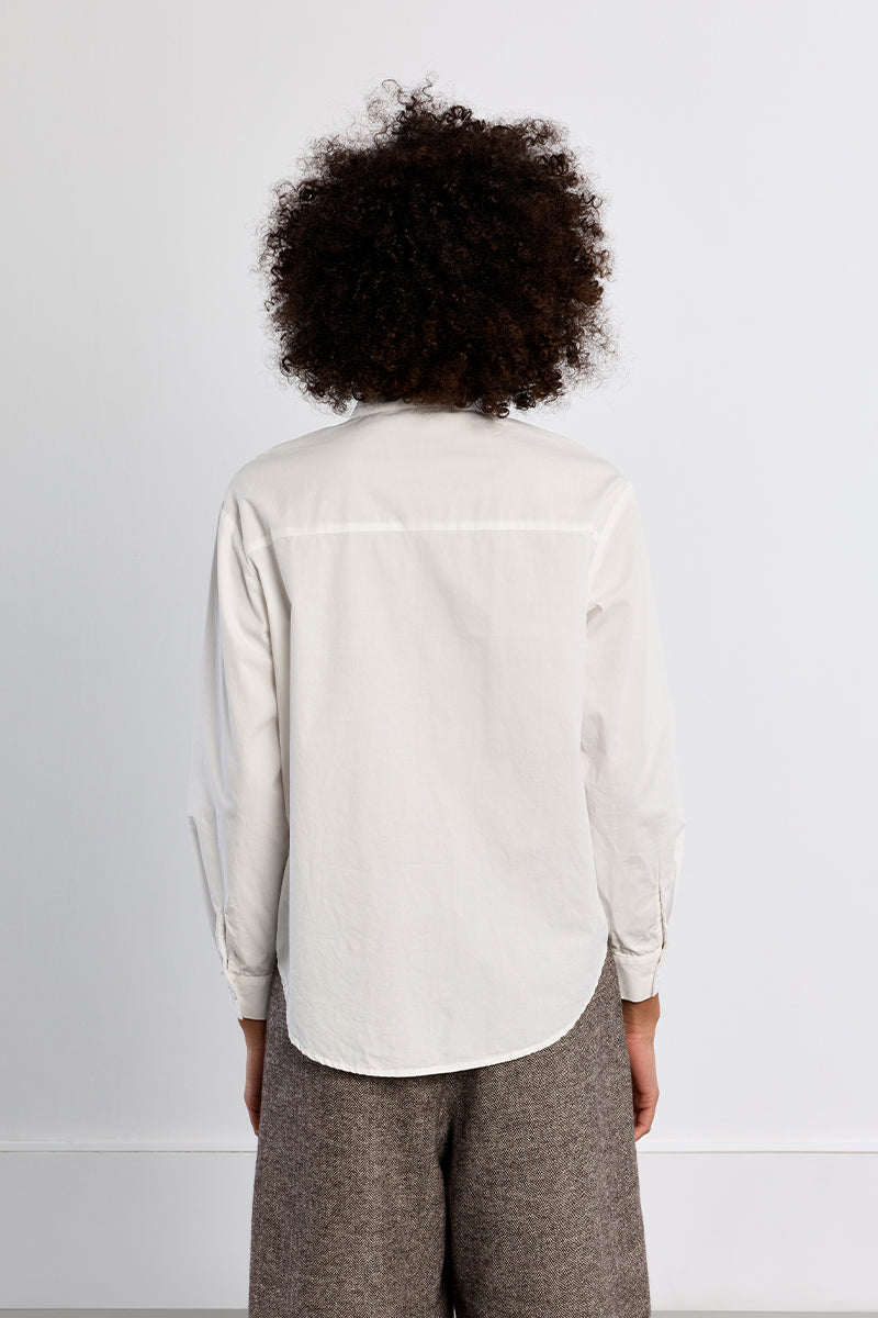 Charlotte Bow Blouse Top - White