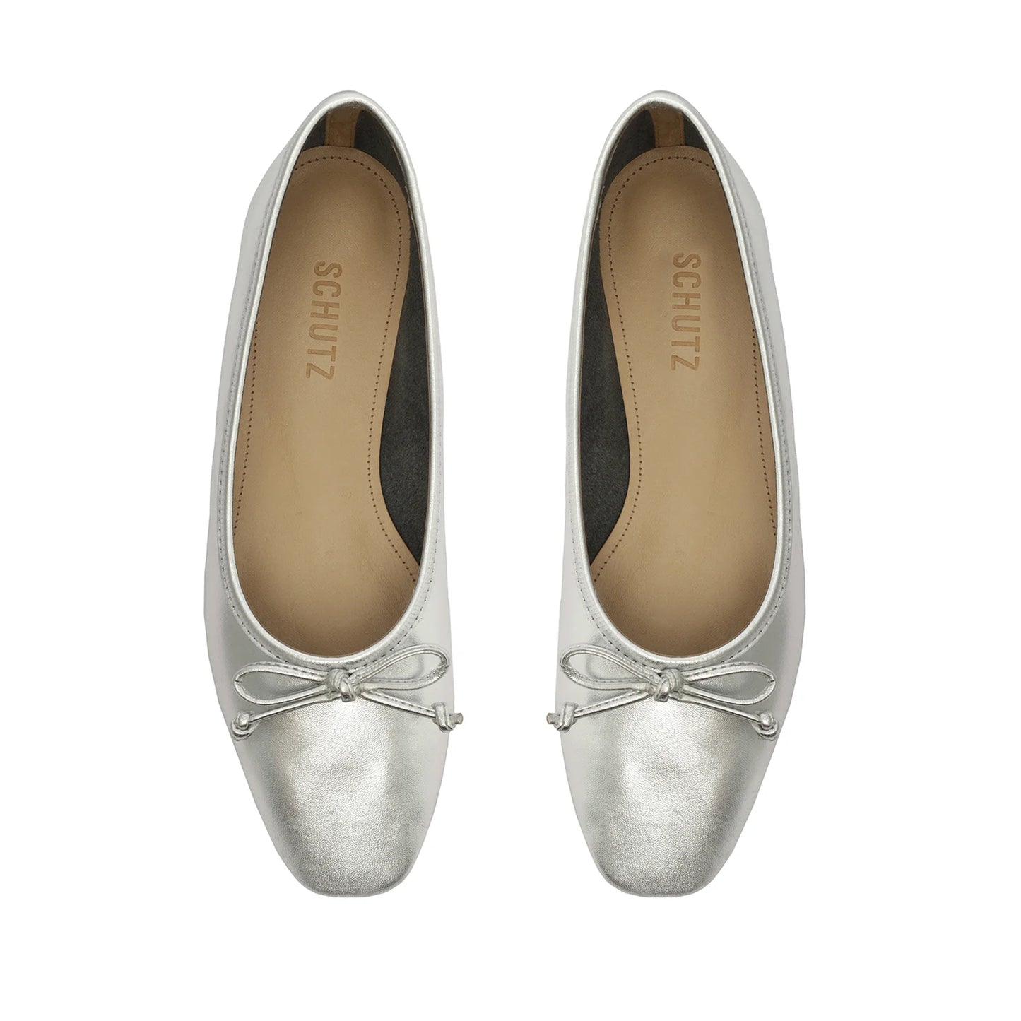 Schutz Arissa Flat - Silver